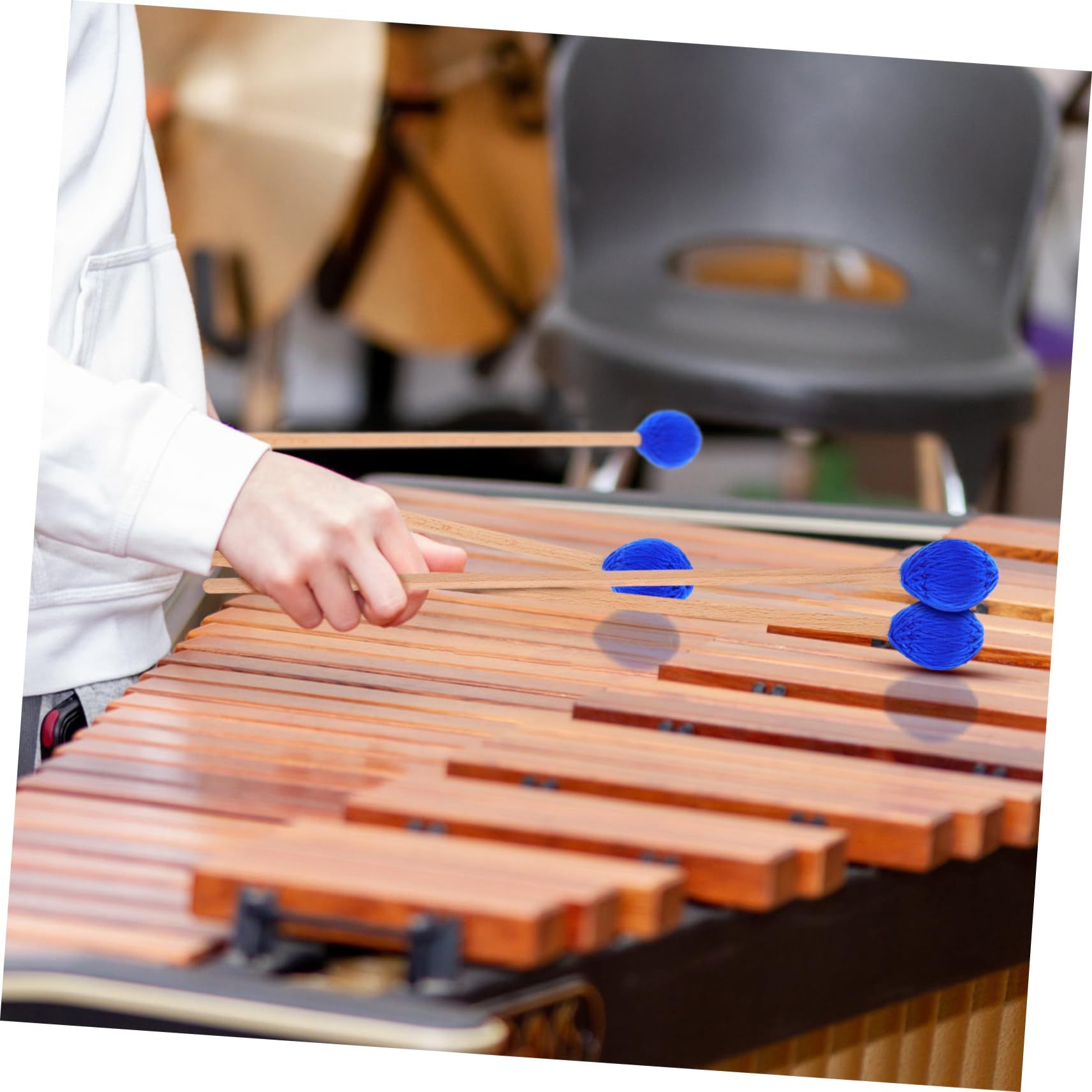 VICASKY 6 piezas de madera de percusión de precisión Mallets para bombo Timpani y más resistentes instrumentos de percusión para principiantes y profesionales