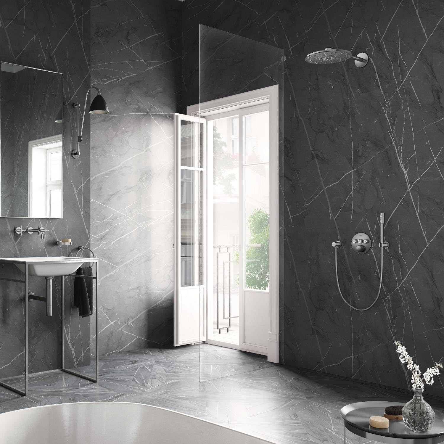 GROHE Flexible de douche 1,25m Silverflex 28362DC0 (Import Allemagne), Supersteel, 1,25 m