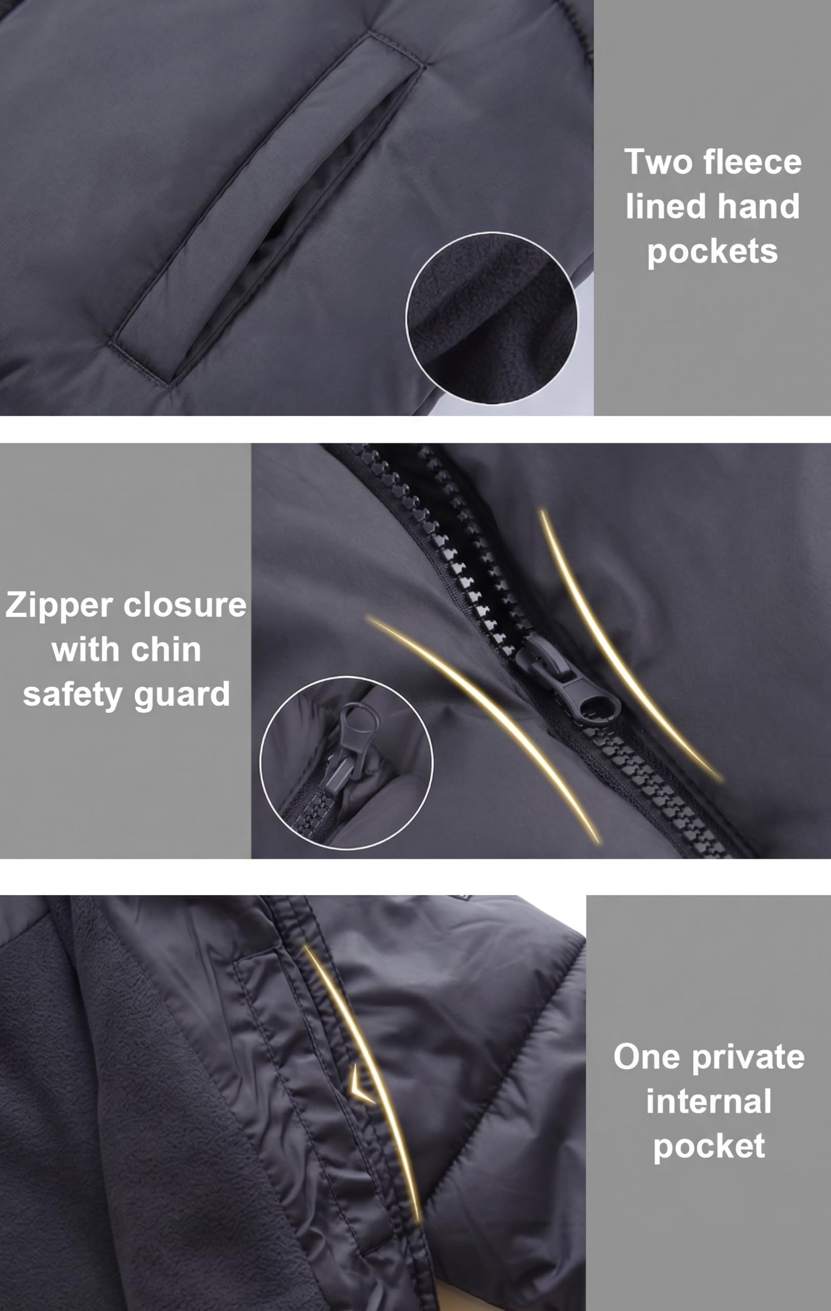 SOLOCOTE Ragazze Cappotti Invernali Pesante Lunghezza Media Giacche Calda Down-like Cotone Ovatta Outwear