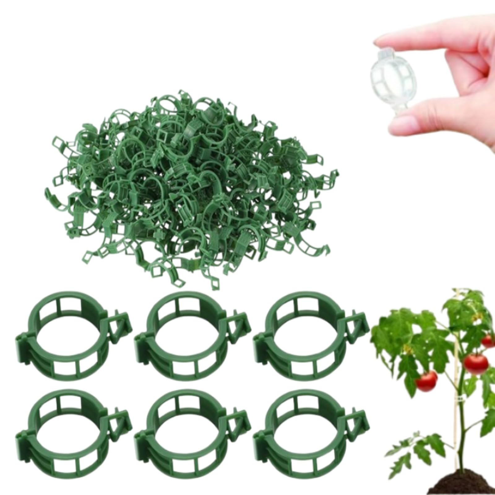 Pflanzenclips, 2025 Neuestes Pflanzenklammern Tomaten Rankhilfe, Secured Plastic Plant Clips,tomaten rankhilfe,pflanzenclips für kletterpflanzen,banana clip,orchideen klammern,tomaten rankhilfe,