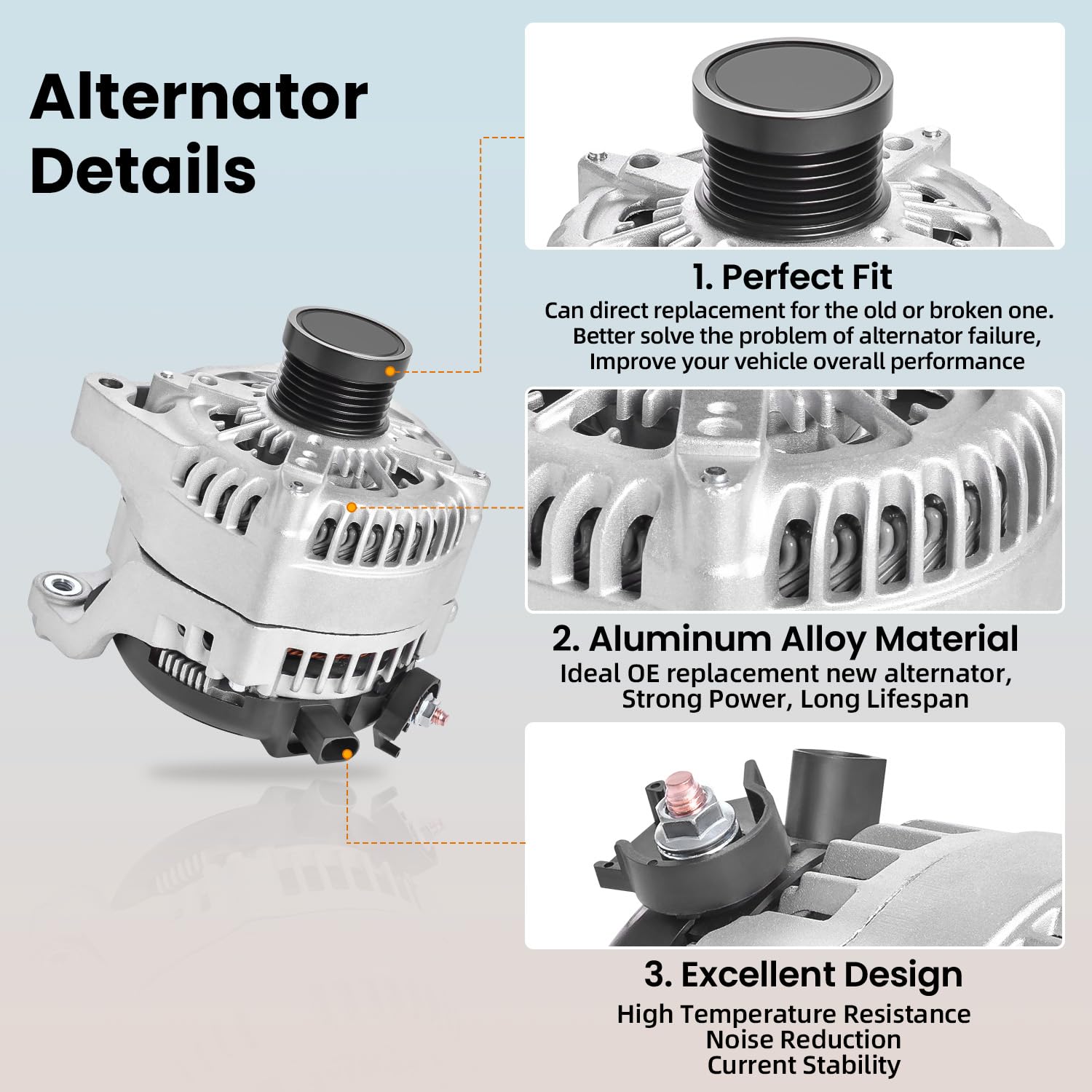 210Amp Alternator 12V Compatible With BMW 228i 14-16, 320i 13-18, 328i