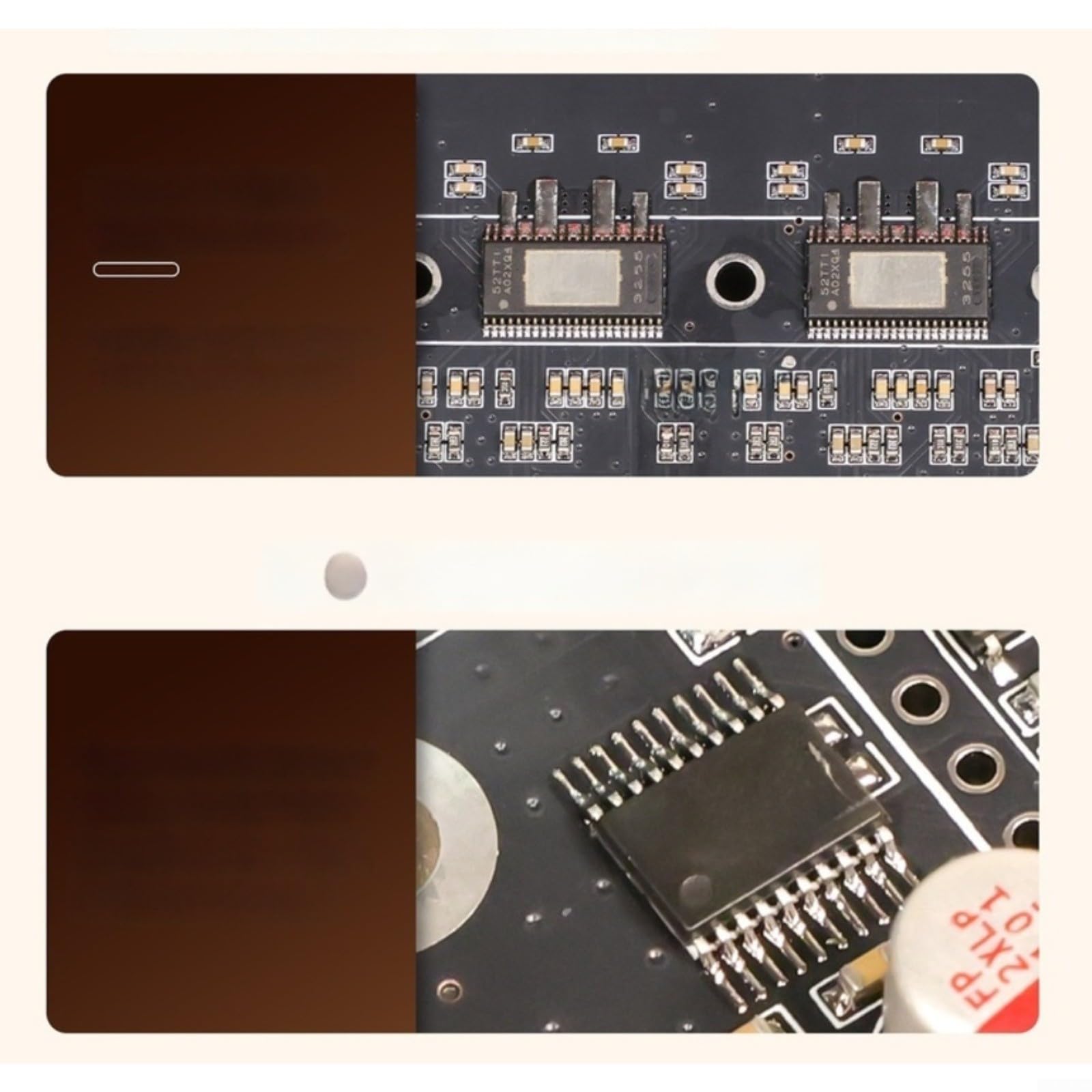 Placa de amplificador TPA3255 de doble canal de alta potencia, circuito de potencia pura de 600 W, entrada DC19-51 V, caja de metal de ganancia ajustable, protección inteligente MCU (integrado