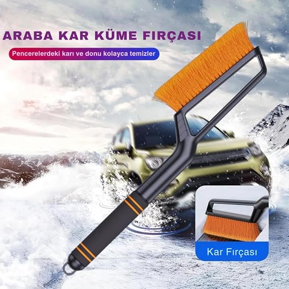 Coofbe Quick Clean 82CM Extendable 2in1 Car Snow Brush And Ice Scraper Auto Snow Scraper Apparatus