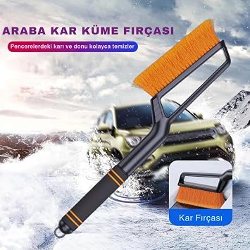 Coofbe Quick Clean 82CM Extendable 2in1 Car Snow Brush And Ice Scraper Auto Snow Scraper Apparatus