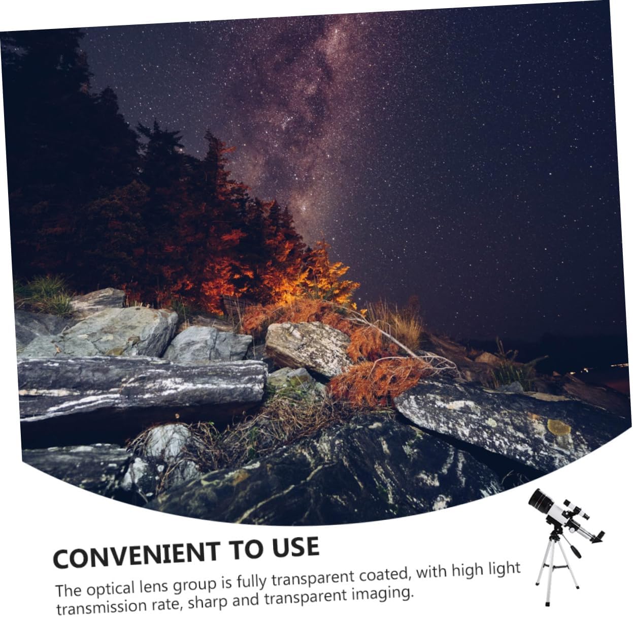 Homoyoyo 150x Telescope for Boys and Girls with Durable Phone Clip Portable Tripod for Stargazing