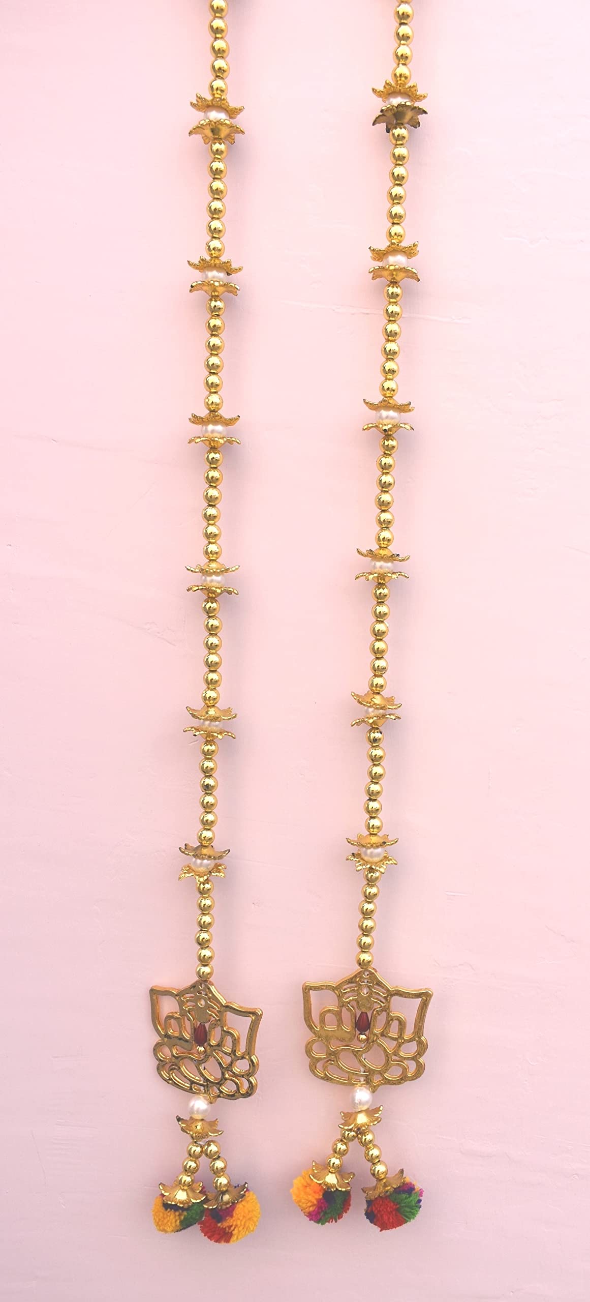 CREYENTES Handmade Toran Door, White Moti Zula Crystal Toran, Wall Hanging Bandarwal Home Door, Door Decor, Diwali Toran Decoration Festival, Pooja Room(Red Moti_Toran, 37 Inch, 37 Inch) (B0D1VG4DDV) Amazon Price History, Amazon Price Tracker