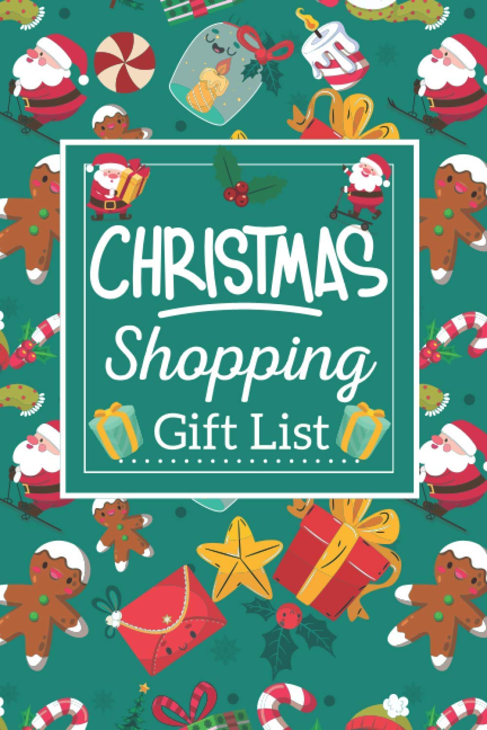 Christmas Shopping Gift List: Christmas Themed Style Christmas Budget Planner Notebook & Holiday Shopping List Organizer, To-Do List Gift for Mom, Women
