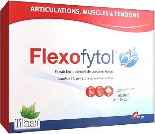 flexofytol bio-optimized Extracto de Cúrcuma para las articulaciones y artritis180Gel-Caps