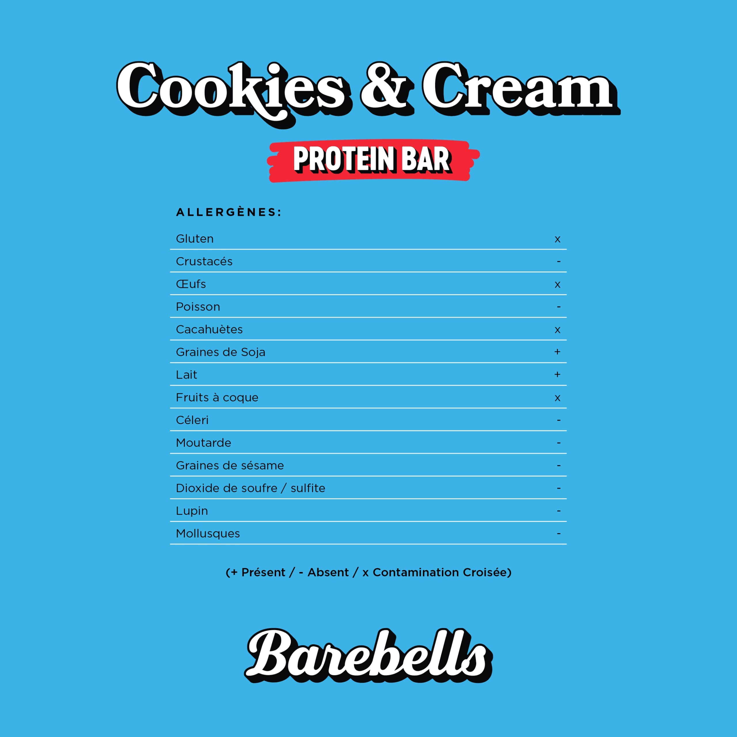 Barebells - Caja Barebells Barrita De Proteínas (12x55g) - Barritas Proteicas - 20 g de proteínas y sin azúcares añadidos - Galletas y nata