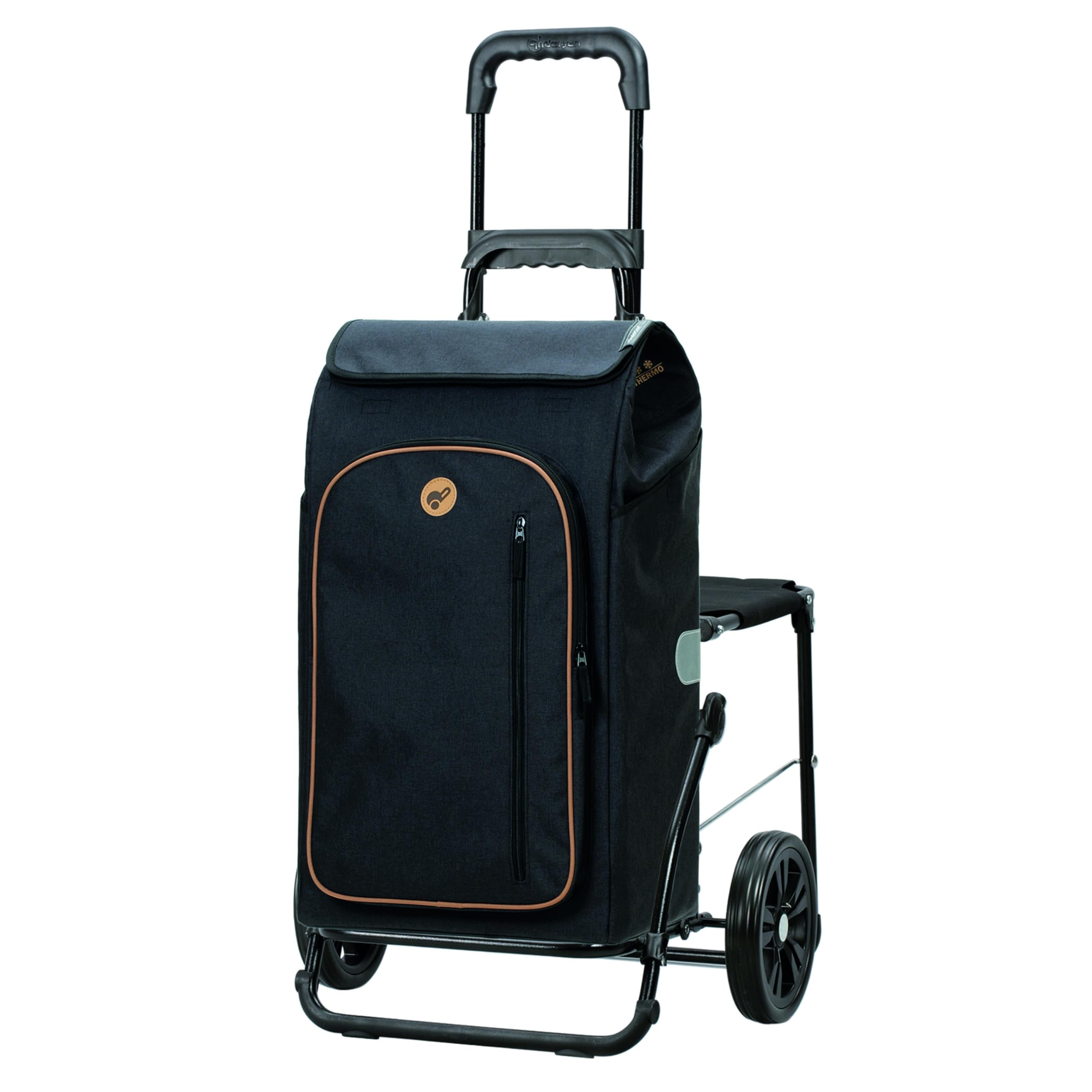 Andersen Einkaufstrolley - klappbar - 61 Liter - mit Klappsitz bis 120 kg
