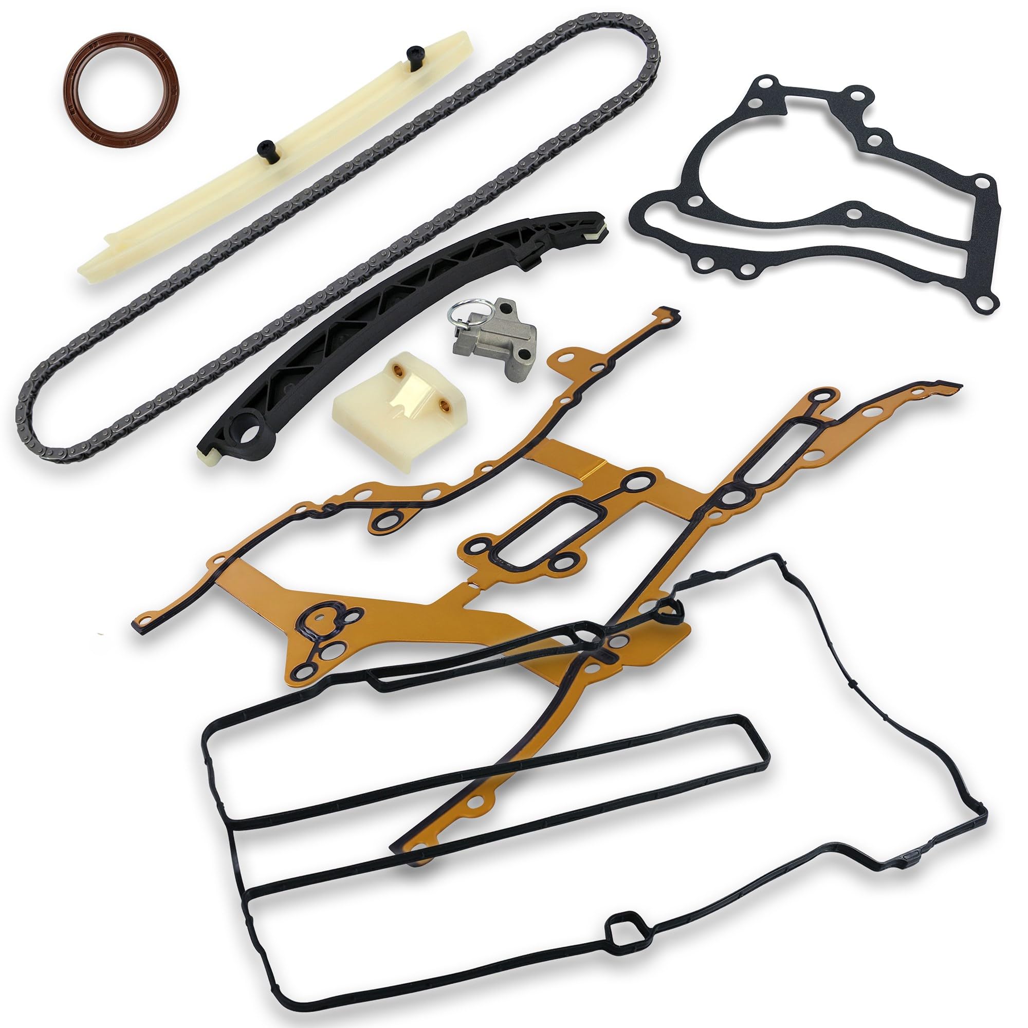 BESTPRICE Steuerkettensatz für Nockenwelle inkl. Dichtungen Kompatibel mit CHEVROLET AVEO (T300), OPEL ASTRA J (P10), CORSA D (S07), INSIGNIA A (G09), MERIVA B (S10), MOKKA X (J13), ZAFIRA