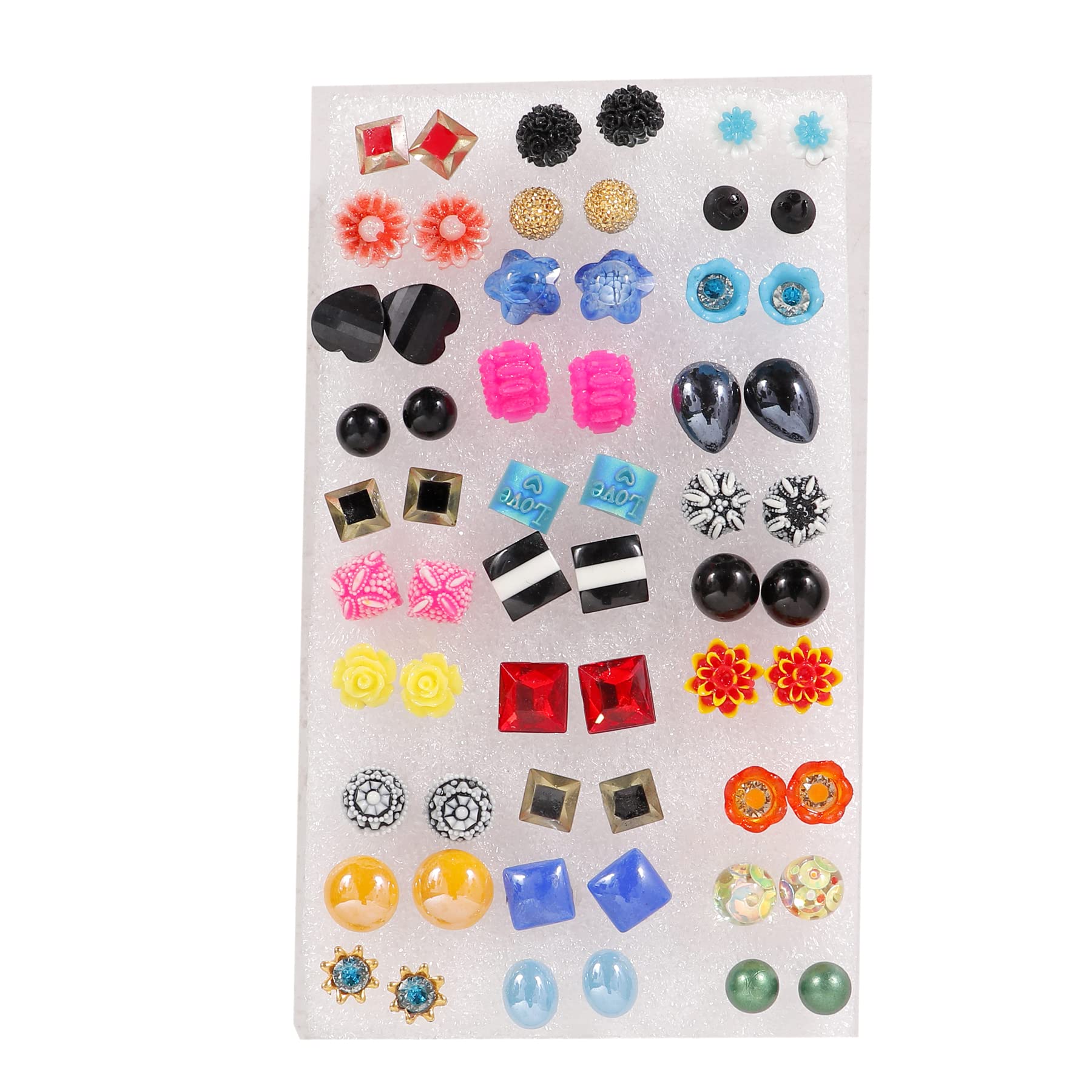 Shipaara Earring Set Artificial Jewellery Rubber Printed Design Birthday Gift Earrings For Girls And Women (Pack of 30) (B09TGXCJBS) Amazon Price History, Amazon Price Tracker