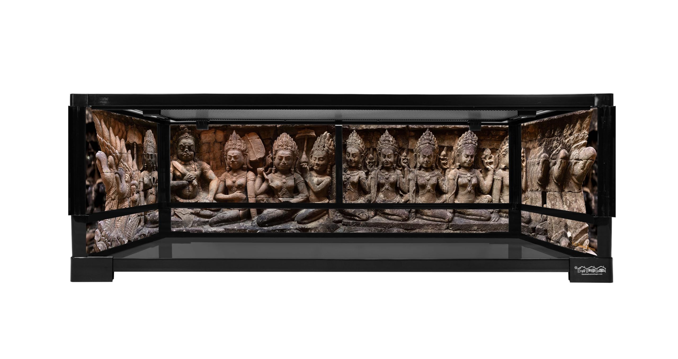 Reptile Habitat Background; Maidens of The Leper King for 20L Medium-Plus 30Lx12Wx12H Terrarium, 3-Sided Wraparound