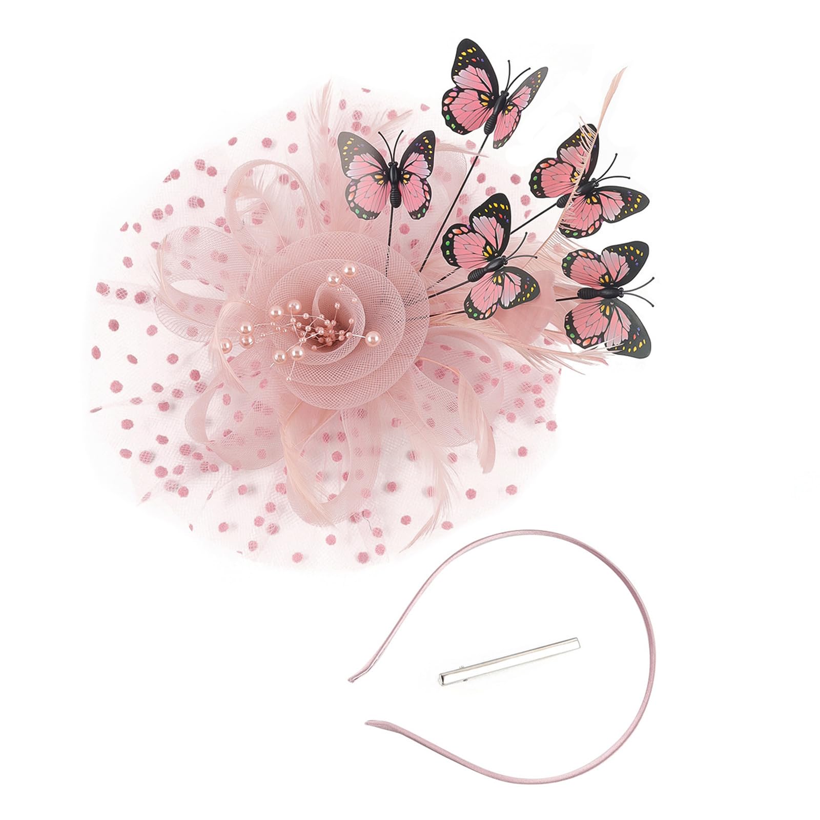 MICFENY Wedding Hairband Costume Butterfly Hair Accessory For Bride Lightweight Design Comfort Wedding Headpiece