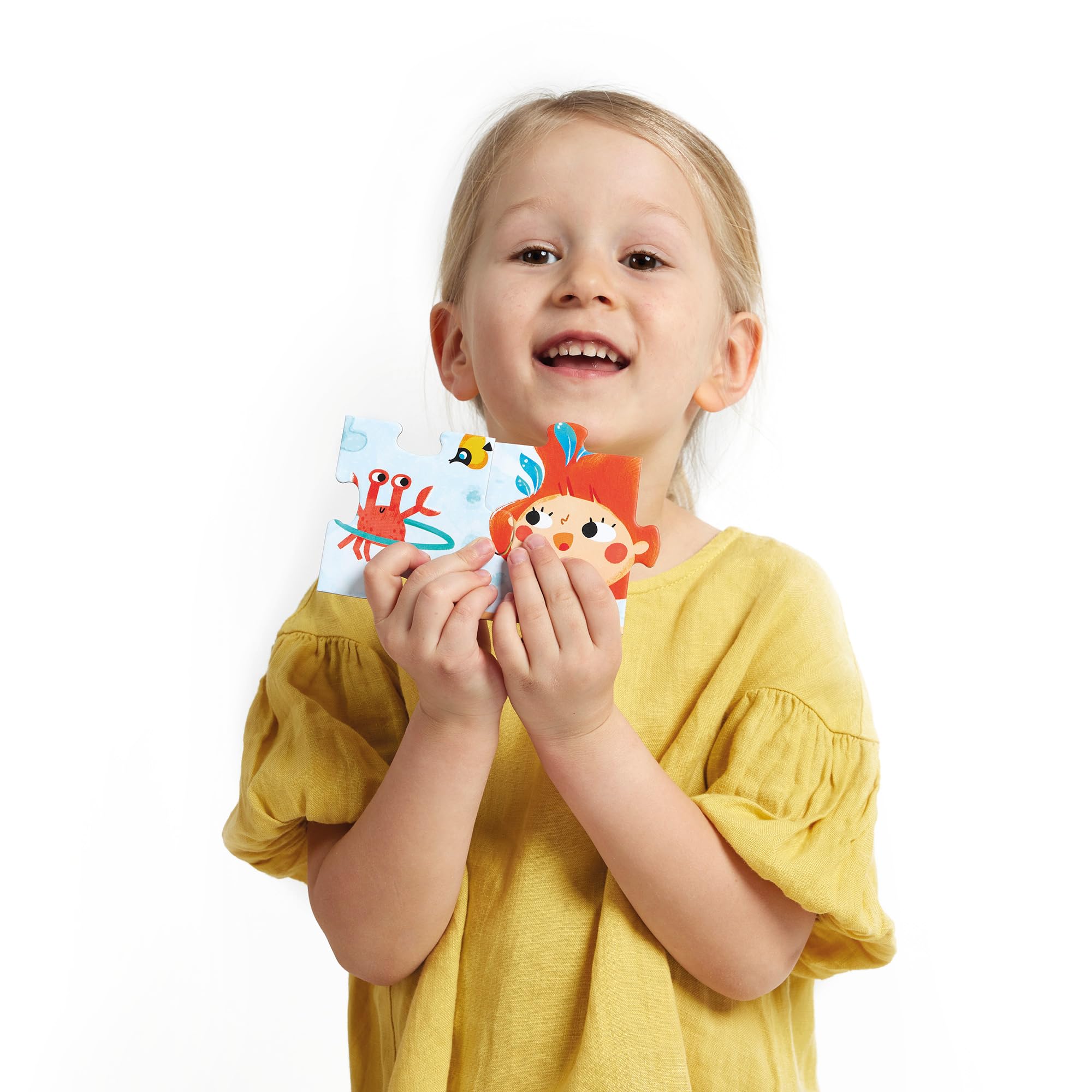 Magical Jumbo Puzzle Mermaids, 60 Teile Lernpuzzle für Kinder 4+, Bodenpuzzle Meerjungfrauen, 26.8" x 19"