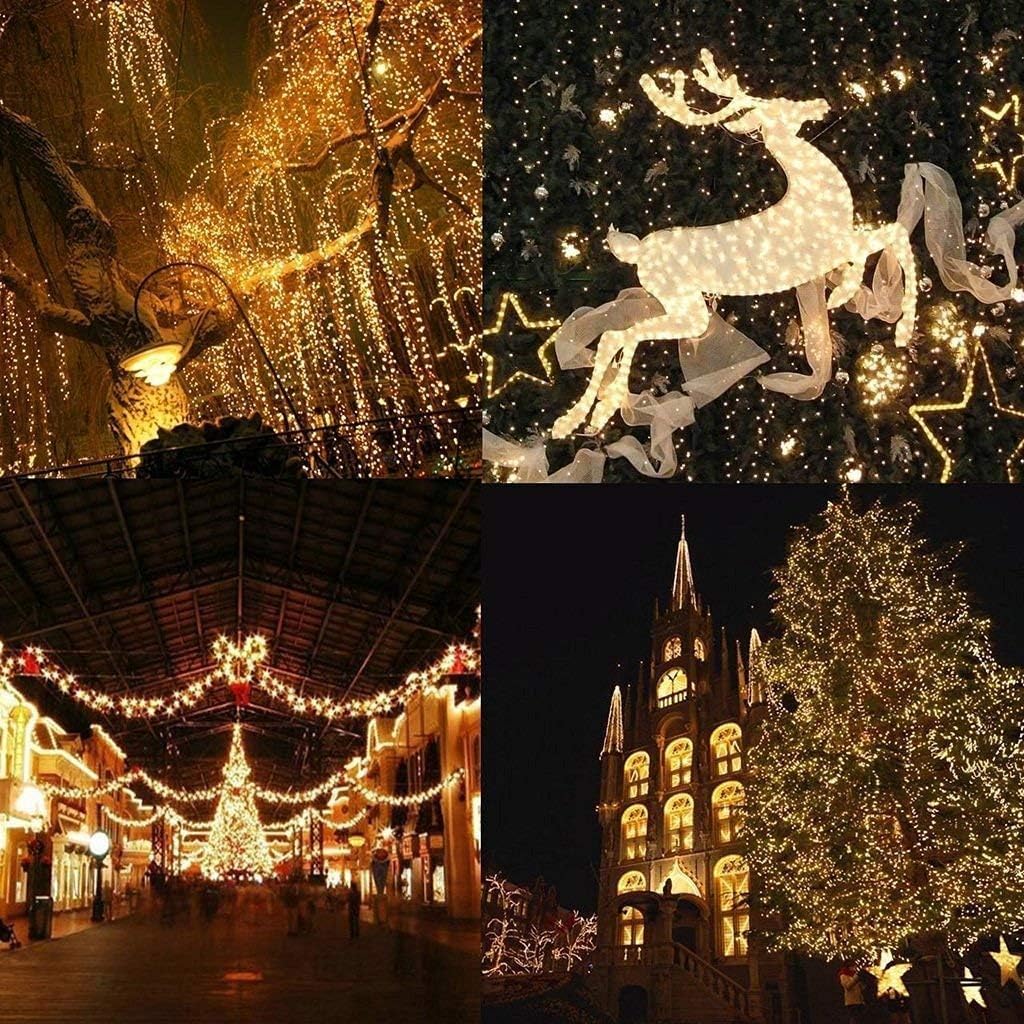 Cadena Luces, Cadena Luces Hadas, Cadena Luces USB 5 m y 50 LED Interiores y Exteriores, Cadena Luces Hadas decoración árboles Navidad