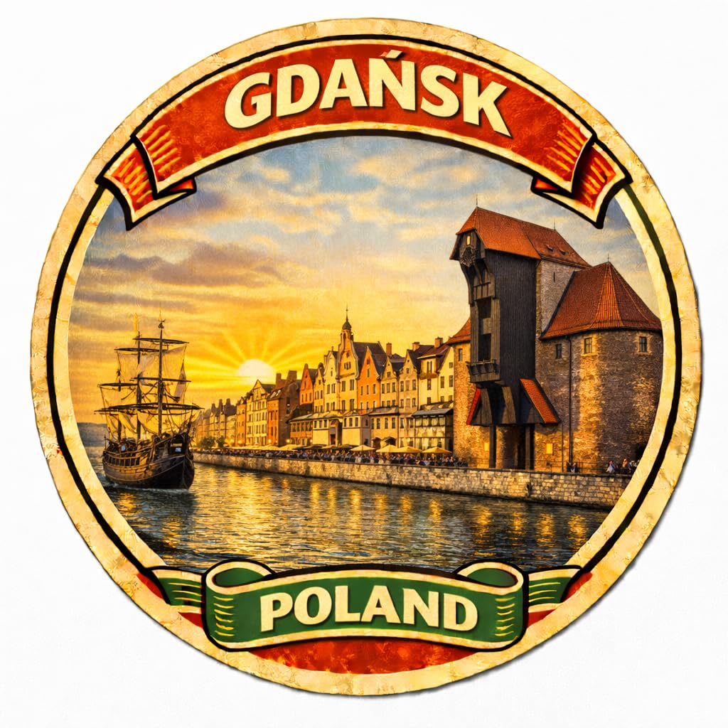 Nomad Charging Box Gdansk Poland Decorative Souvenir Fridge Magnet A0014