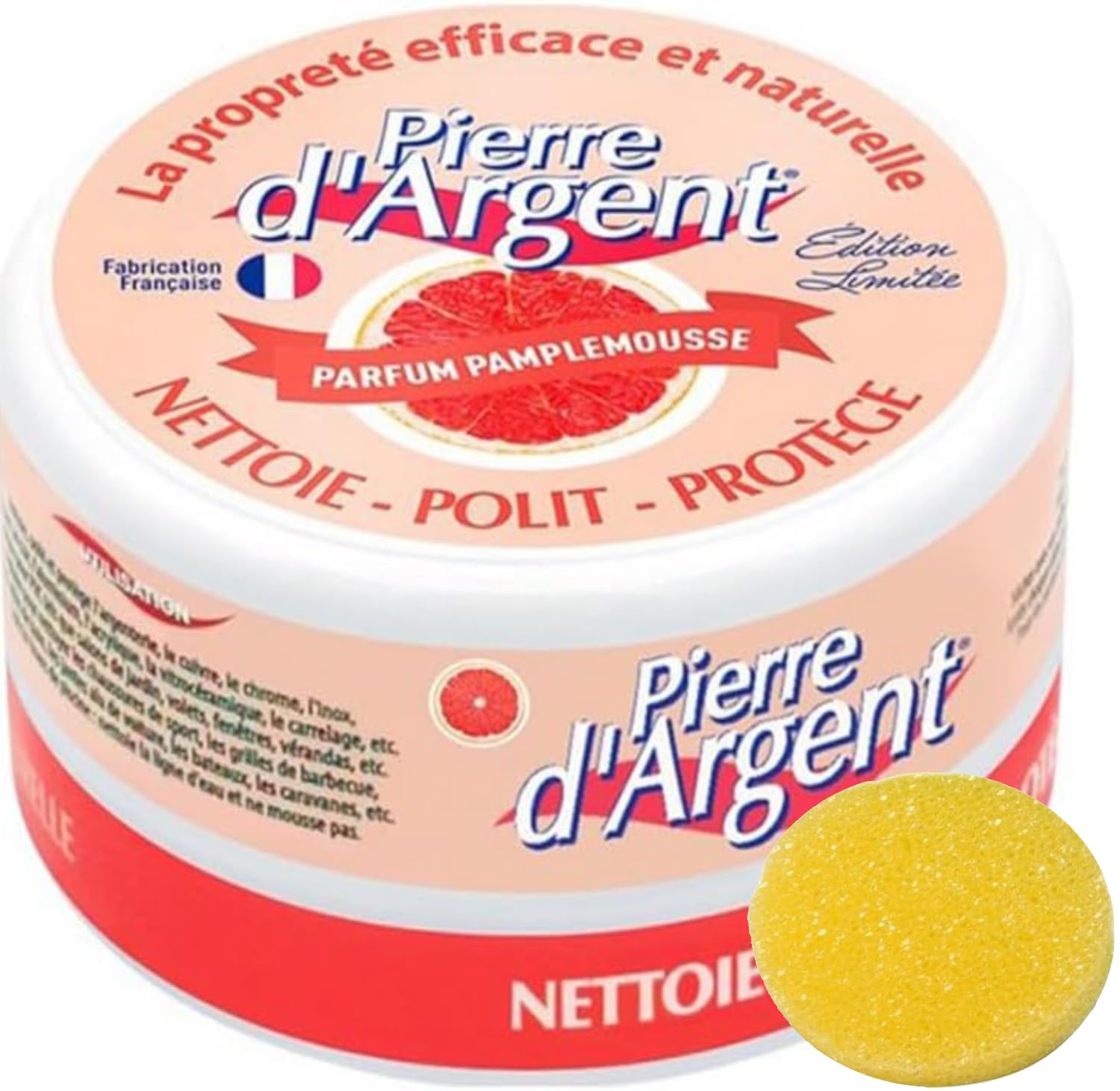 ピエールダルジャン 300g スポンジ付 厨房 キッチン 洗剤 多目的洗浄剤 クリーナー お風呂掃除 フランス洗剤 天然成分 ヨーロッパ エコサート環境認証 [並行輸入品] (ラベンダー)