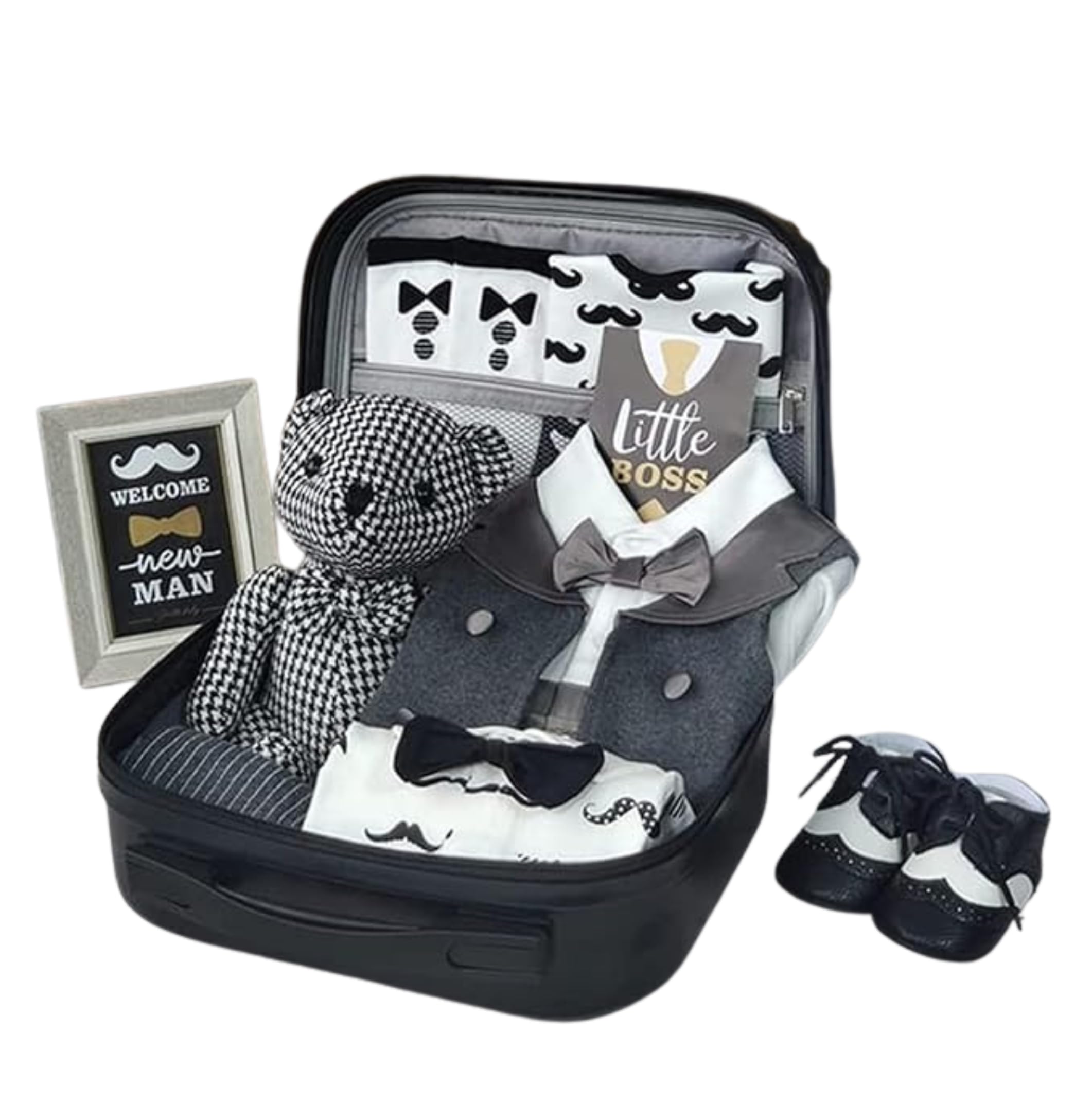 New Born Gift Set Baby Boy with Jumpsuit (9 in 1)