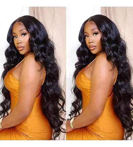 Miniatura 6 de Pelucas de cabello humano con encaje frontal transparente HD de 13 x 4, pelucas de cabello humano prearrancado sin pegamento con abuelitos, densidad