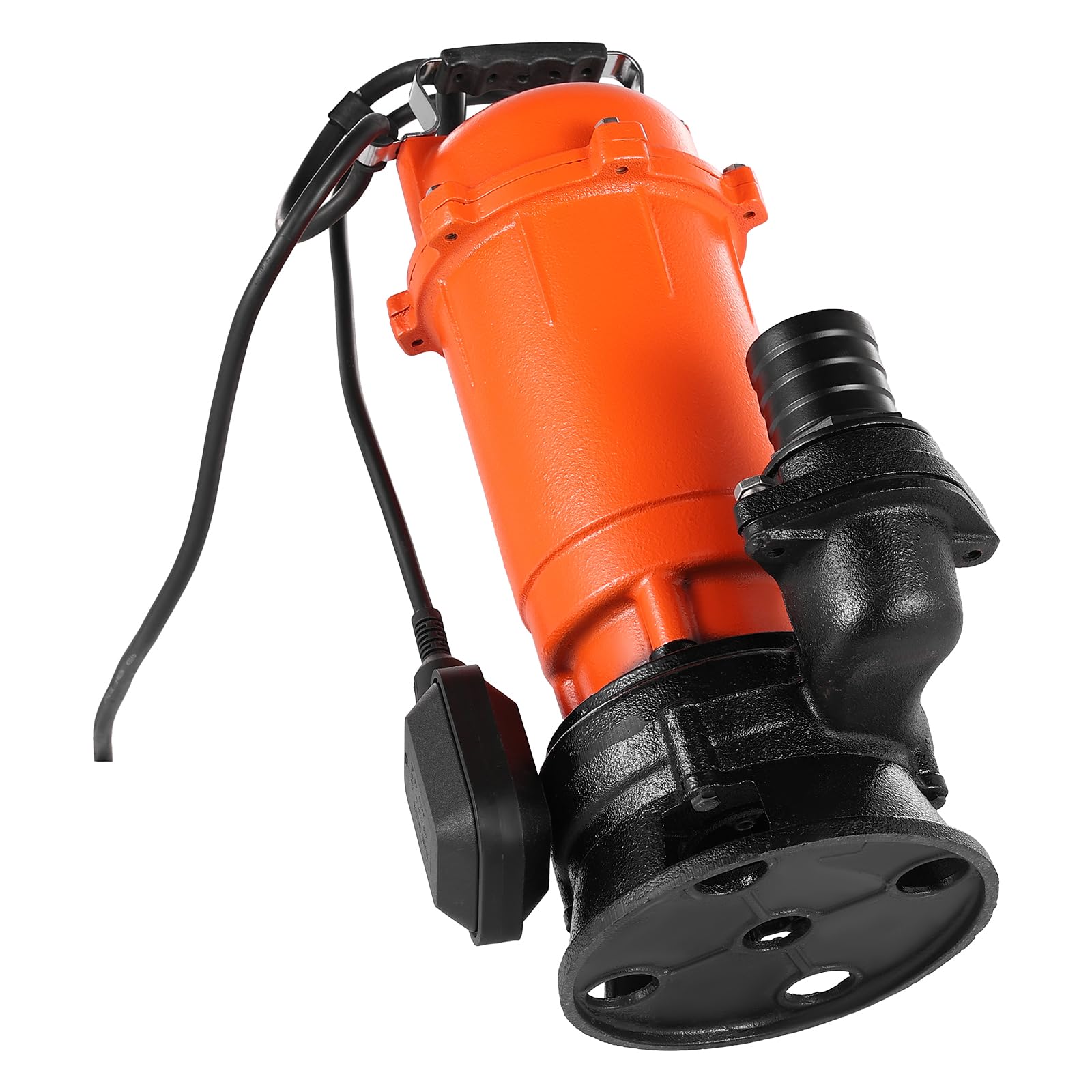 VEVOR Pompa Sommergibile per Acqua Sporca da 1500 W, 22800 L/H, in Ghisa con Interruttore a Galleggiante Automatico, Sollevamento Massimo 18 m, Scarico di Acqua Pulita, per Piscine, Giardino