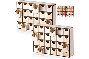 DIY Wooden Advent Calendar: Unfinished Storage Box for Festive Fun