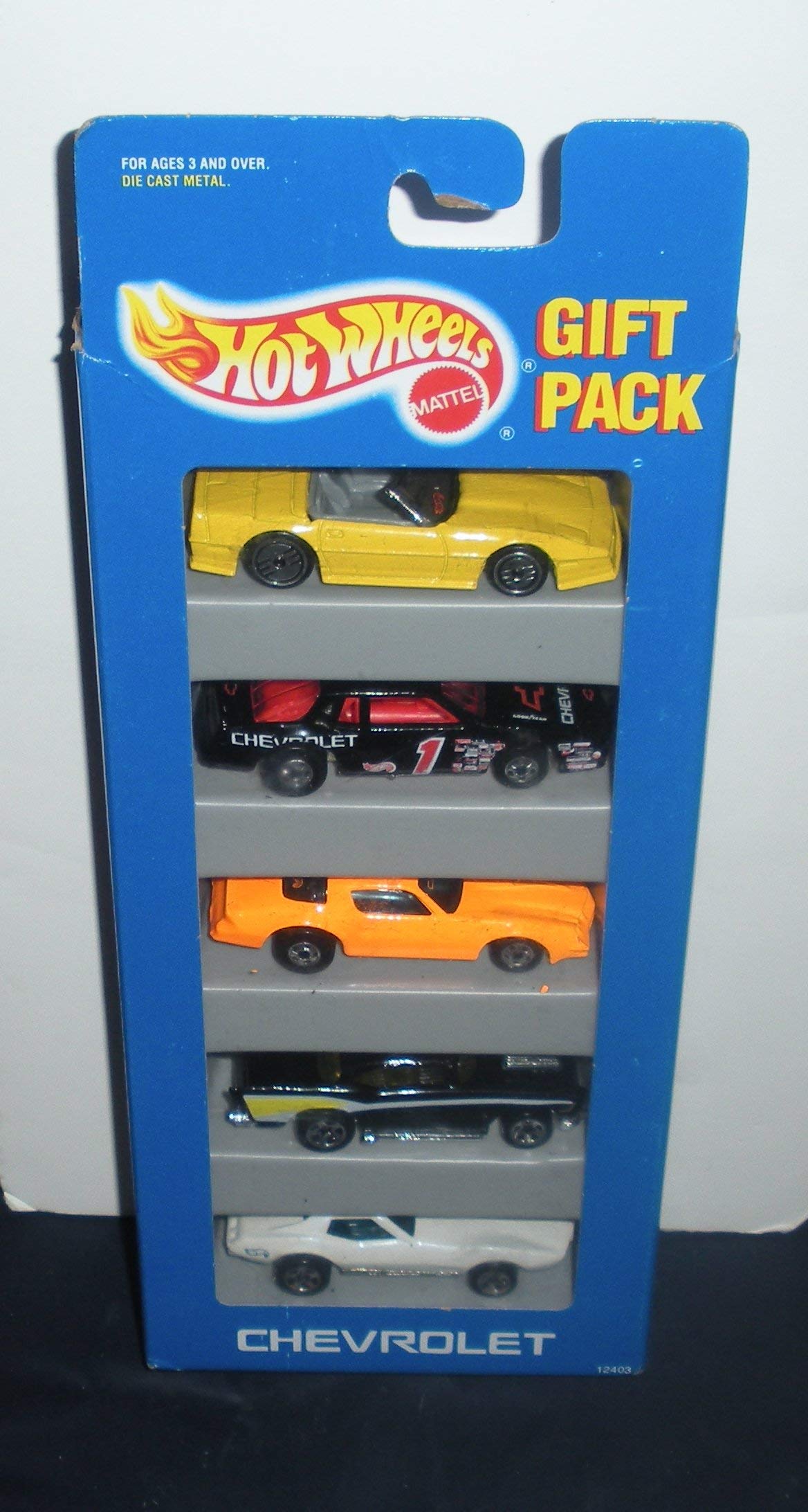 Hot Wheels 5 Car Gift Pack - Chevrolet - 1:64 Scale Collectible Die Cast Cars