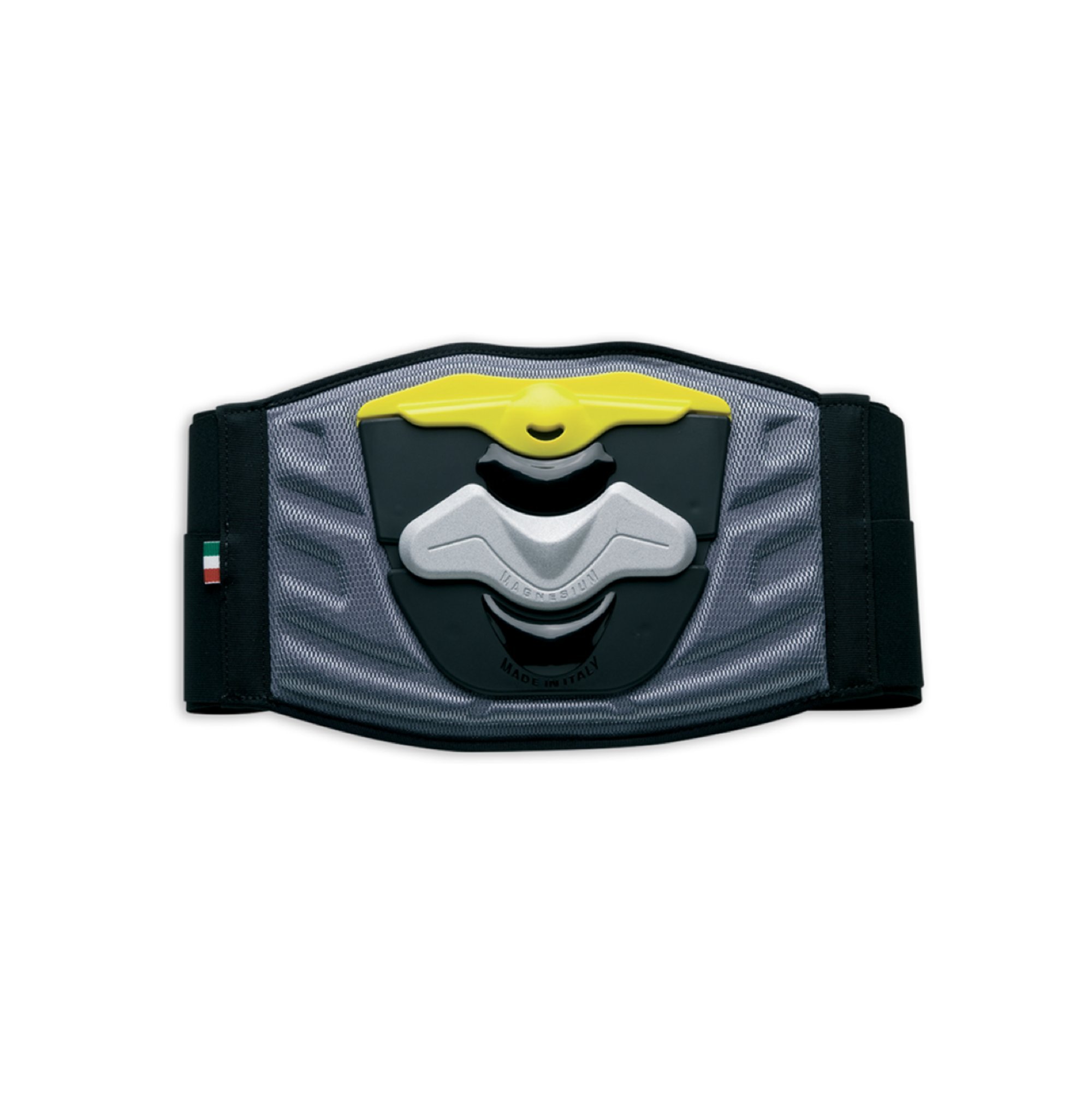 ZERO7 Ceinture motocross Roka, Noir/Jaune, Taille S/M