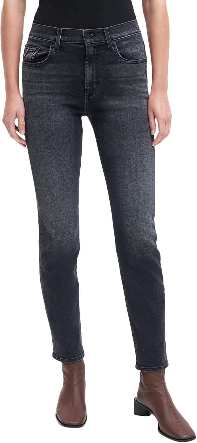 High Rise Denim Stretch Jeans-Peggi 
