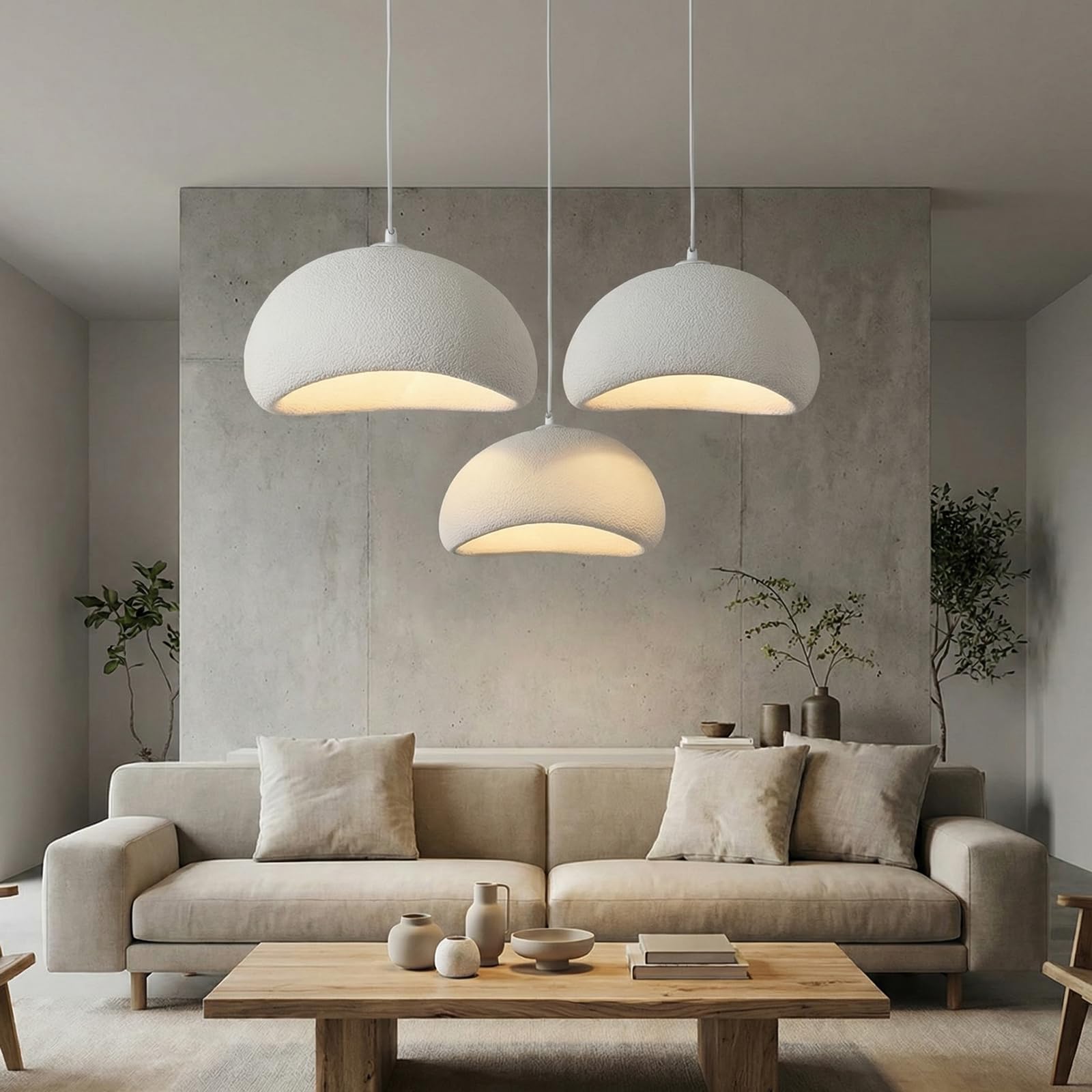 JAYMP 50cm Wabi Sabi Pendant Light for Dining Room Kitchen Island