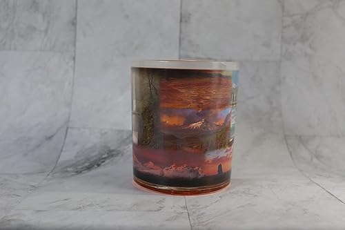 Vista 7 de Cambio de color! State Landscapes ThermoH Exray Candle (State of Oregon) Reutilizable como una taza que cambia de color después. (Duplica el valor!)