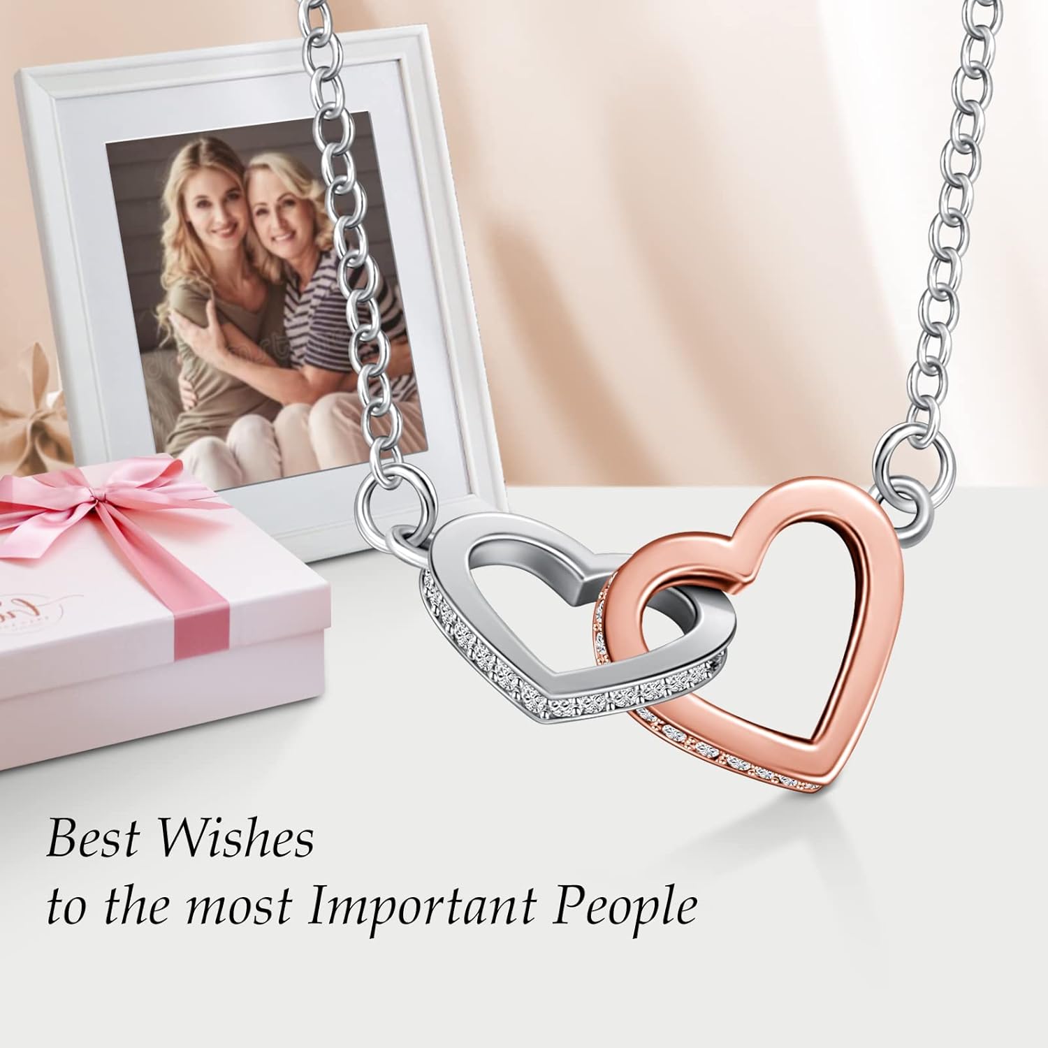 Granddaughter Necklace From Grandmom - Filled with Love - Necklace for Granddaughter on Birthday, Christmas, Graduation, Wedding, or Valentine's Day - Image 4