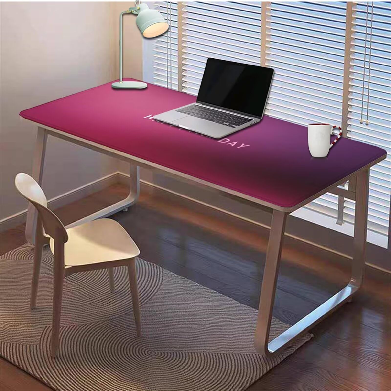 Gamingowa podkładka pod mysz 1200 x 600 x 3 mm, XXL, wodoszczelna, odporna na ścieranie, z przyszytymi krawędziami, fioletowa, podkładka na biurko, poprawia prędkość i precyzję, do laptopa, komputera