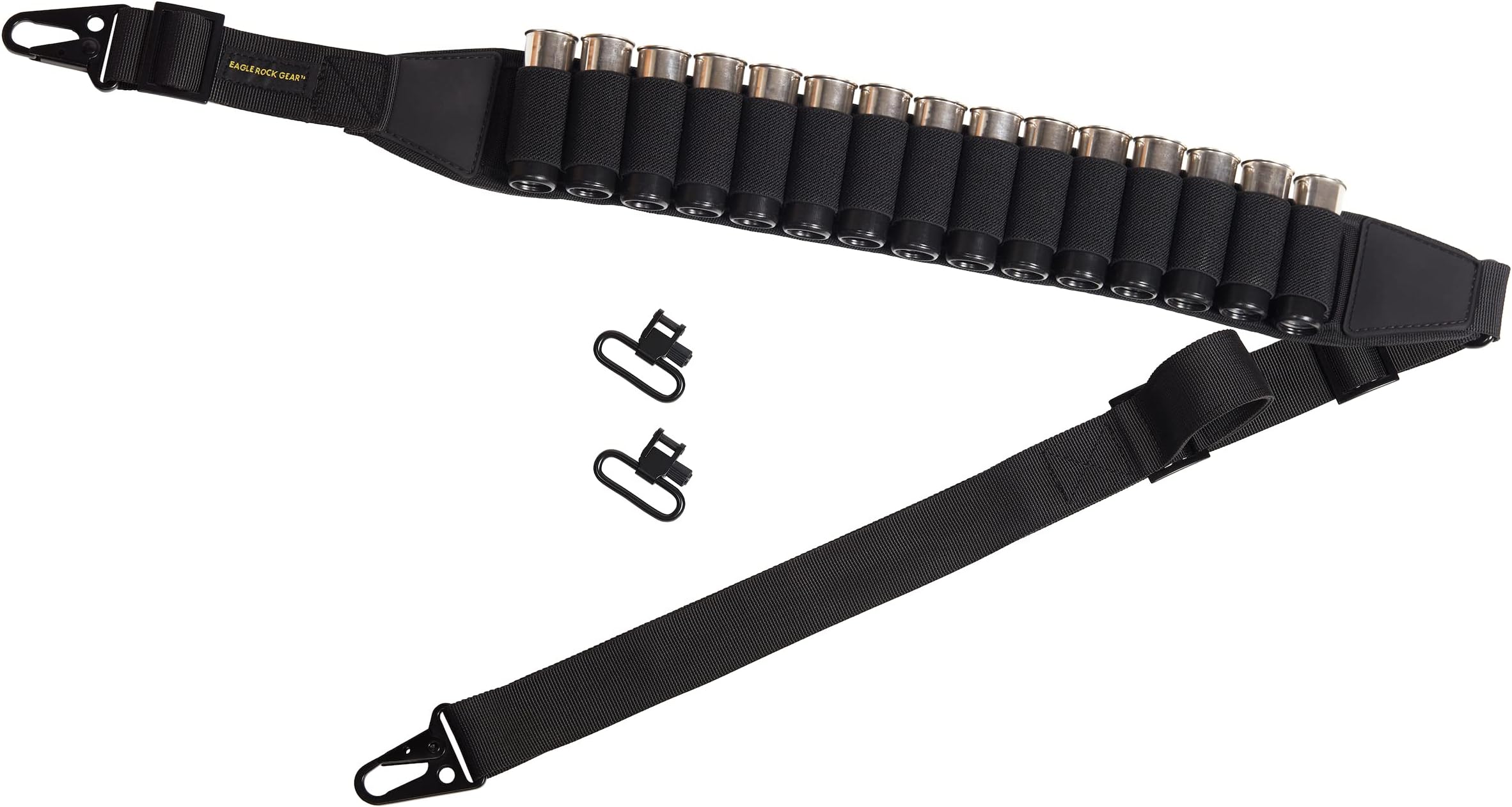 Shotgun Ammo Sling - Adjustable 2 Point Holds 15 Shells 12 Gauge