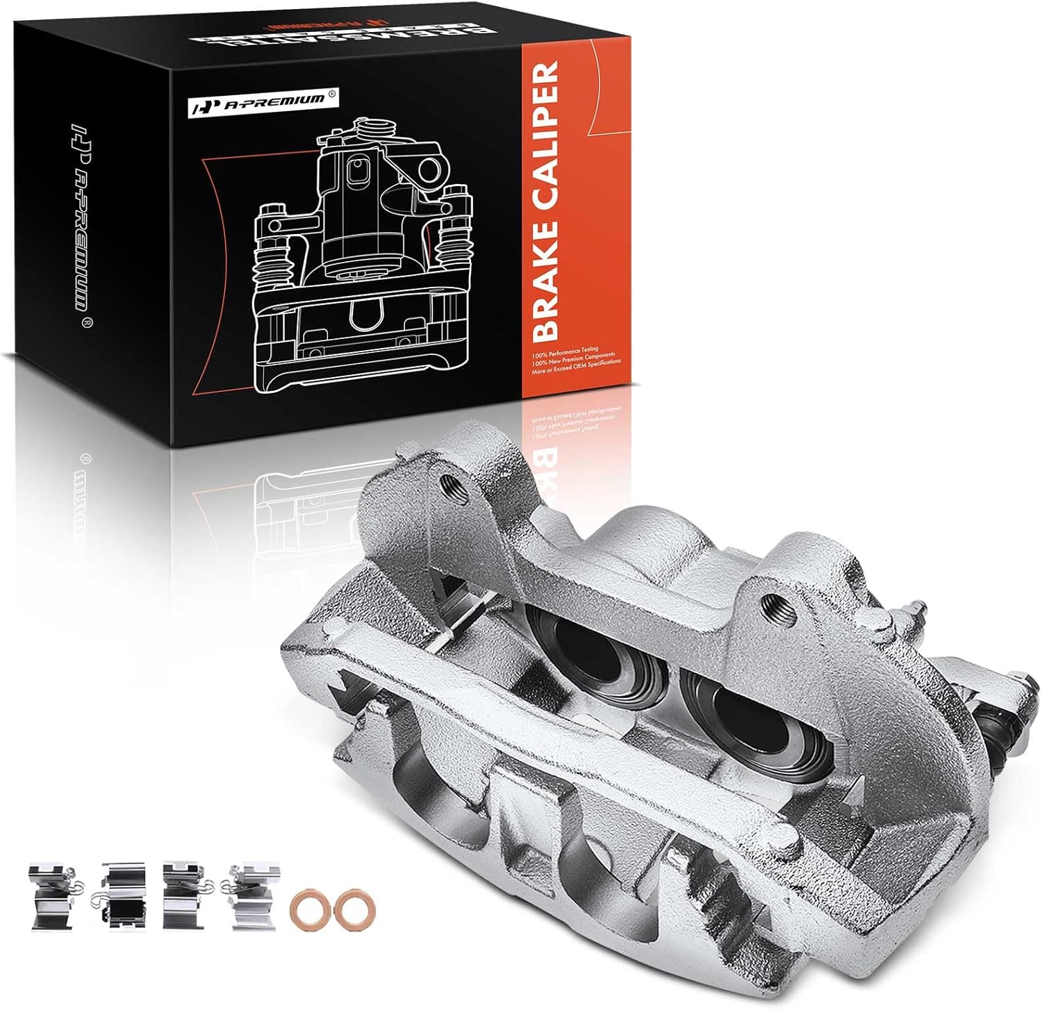 A-Premium Disc Brake Caliper Assembly with Bracket Compatible with Select Dodge Models - Journey 2012 2013 2014 2015 2016 2017 2018 2019 2020 - Front Left Driver Side