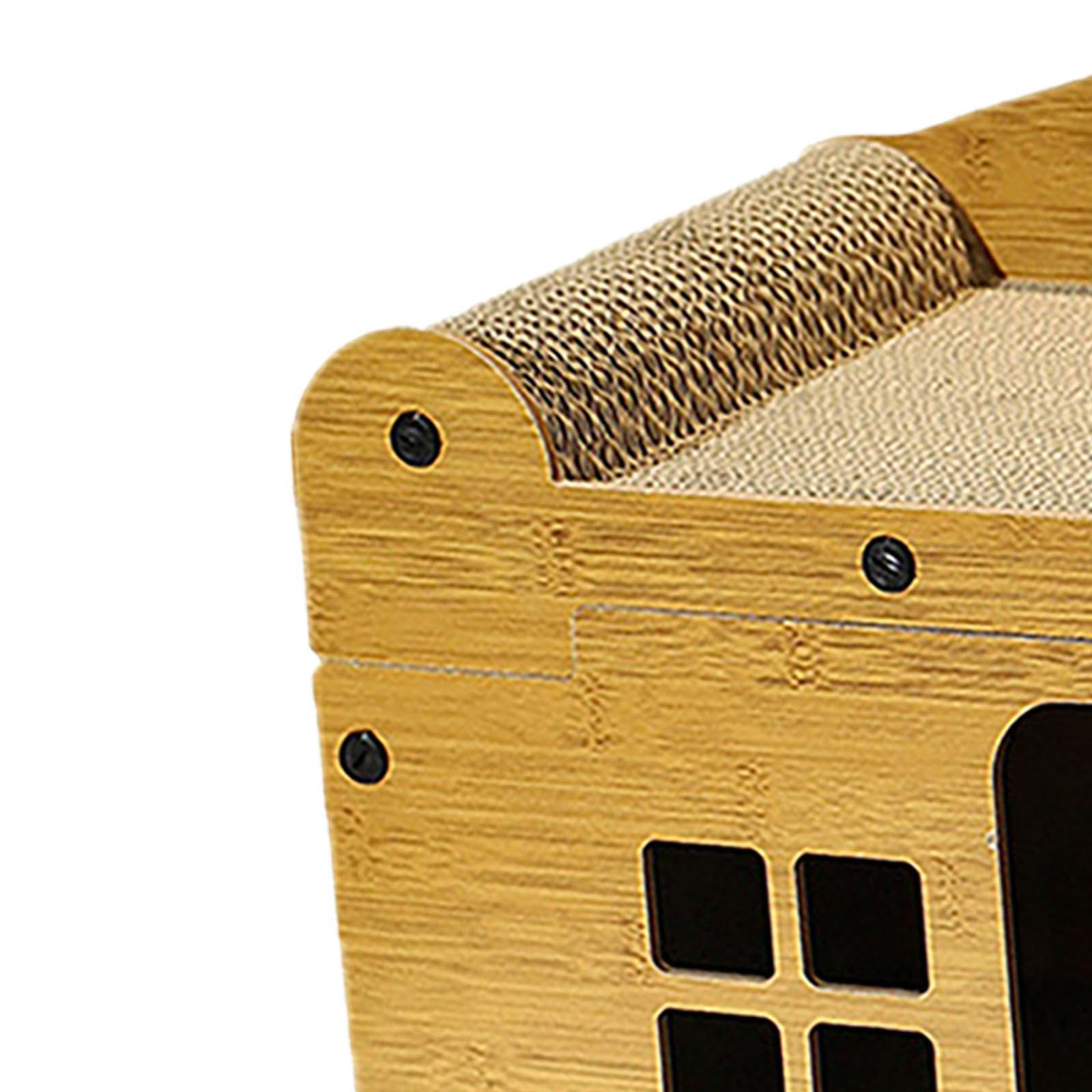 F Fityle Tiragraffi per Gatti in Cartone Ondulato Giocattolo 2 in 1 Tiragraffi a Scomparsa Casa da Gioco per Piccoli Animali Gattino Decorazioni per la casa, m