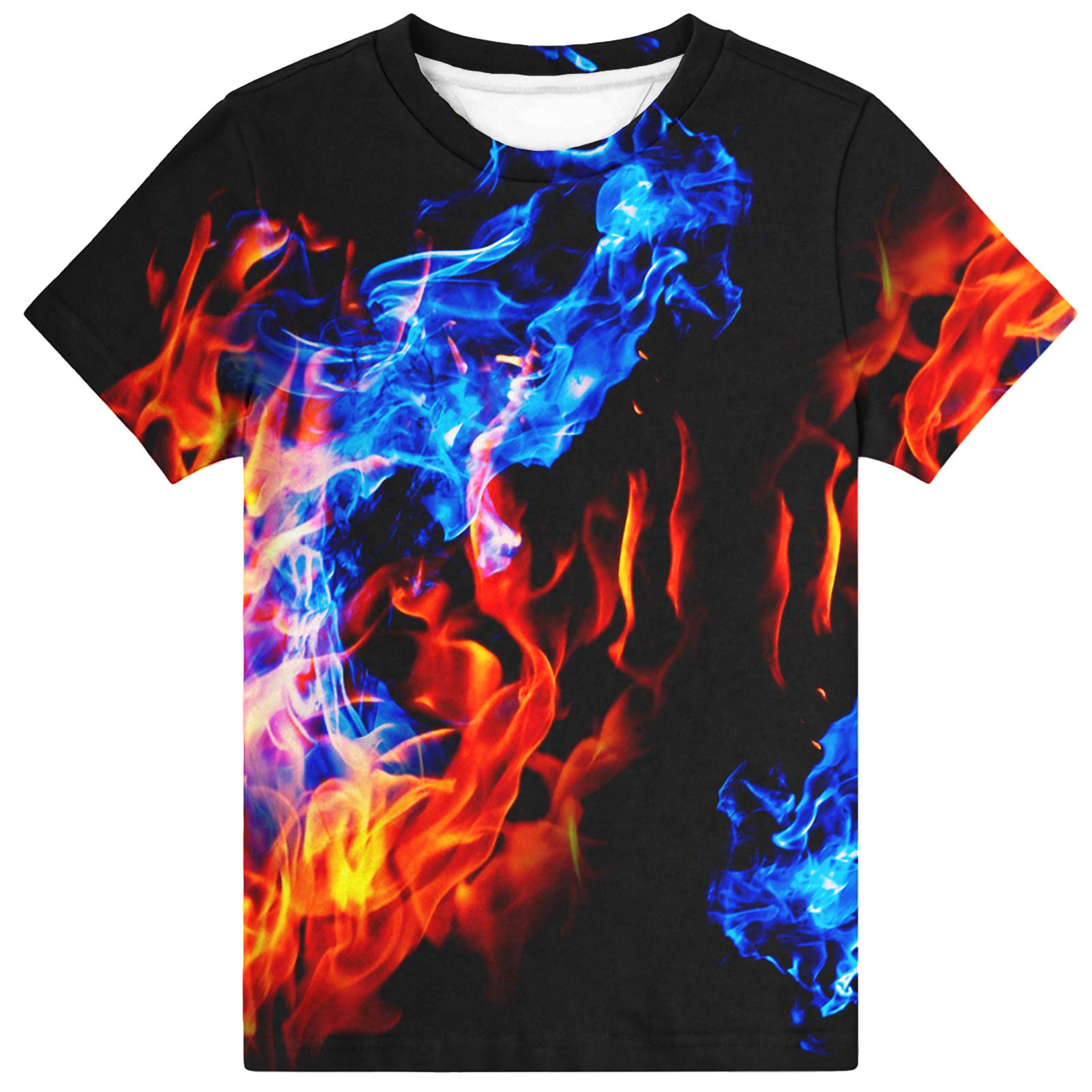 Hgvoetty Boys Girls Graphic T-Shirts Kid 3D Casual Tops Tees for 6-16 Years