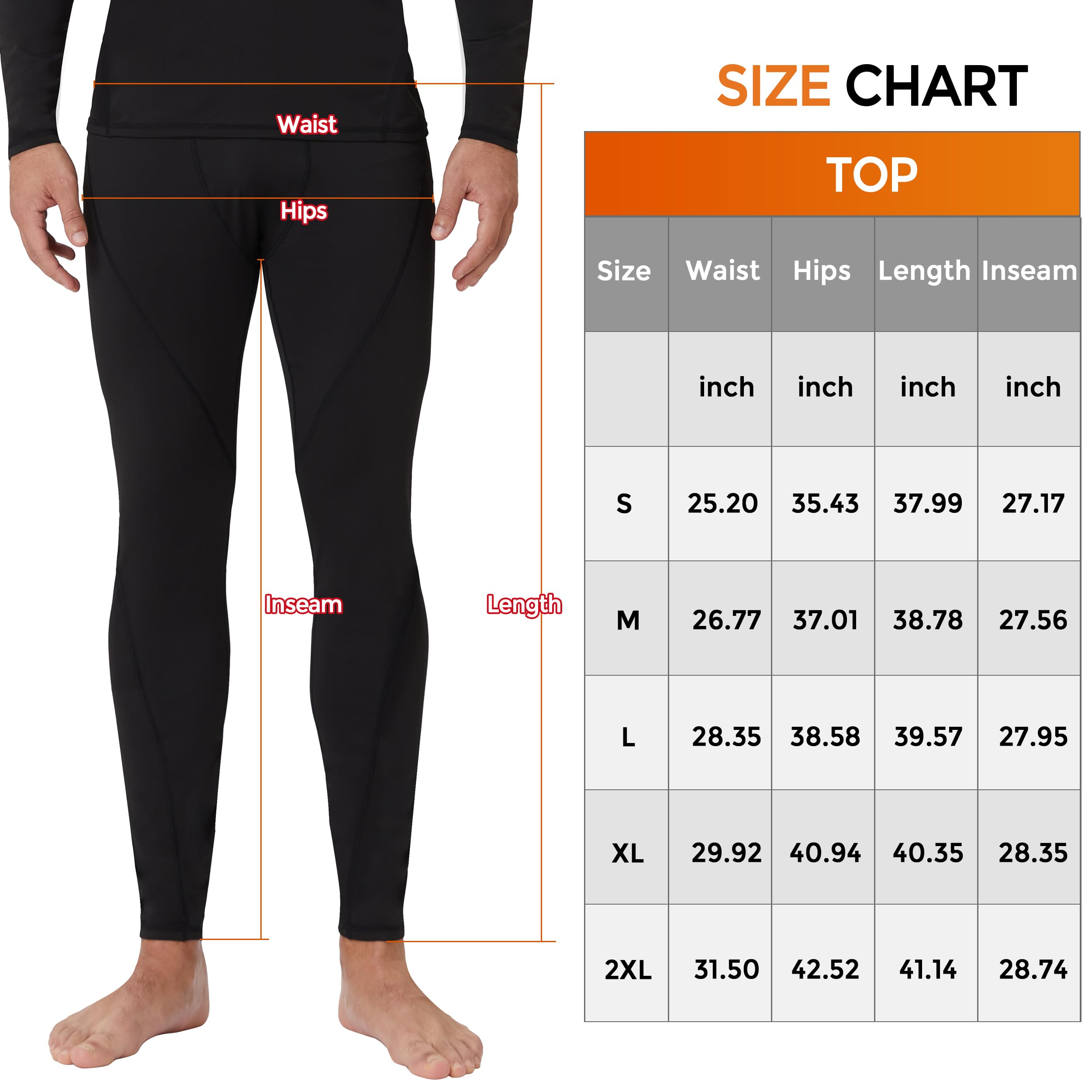 CL convallaria Confezione da 1/2/4 pantaloni termici a compressione da uomo, leggings sportivi da indossare sotto la stagione fredda, taglie S-2XL, 4 pezzi - nero x 4, XL