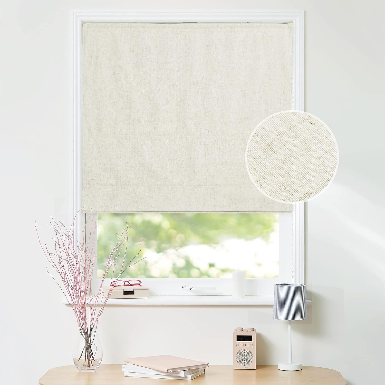 Custom Roman Shades for Windows 100 Blackout