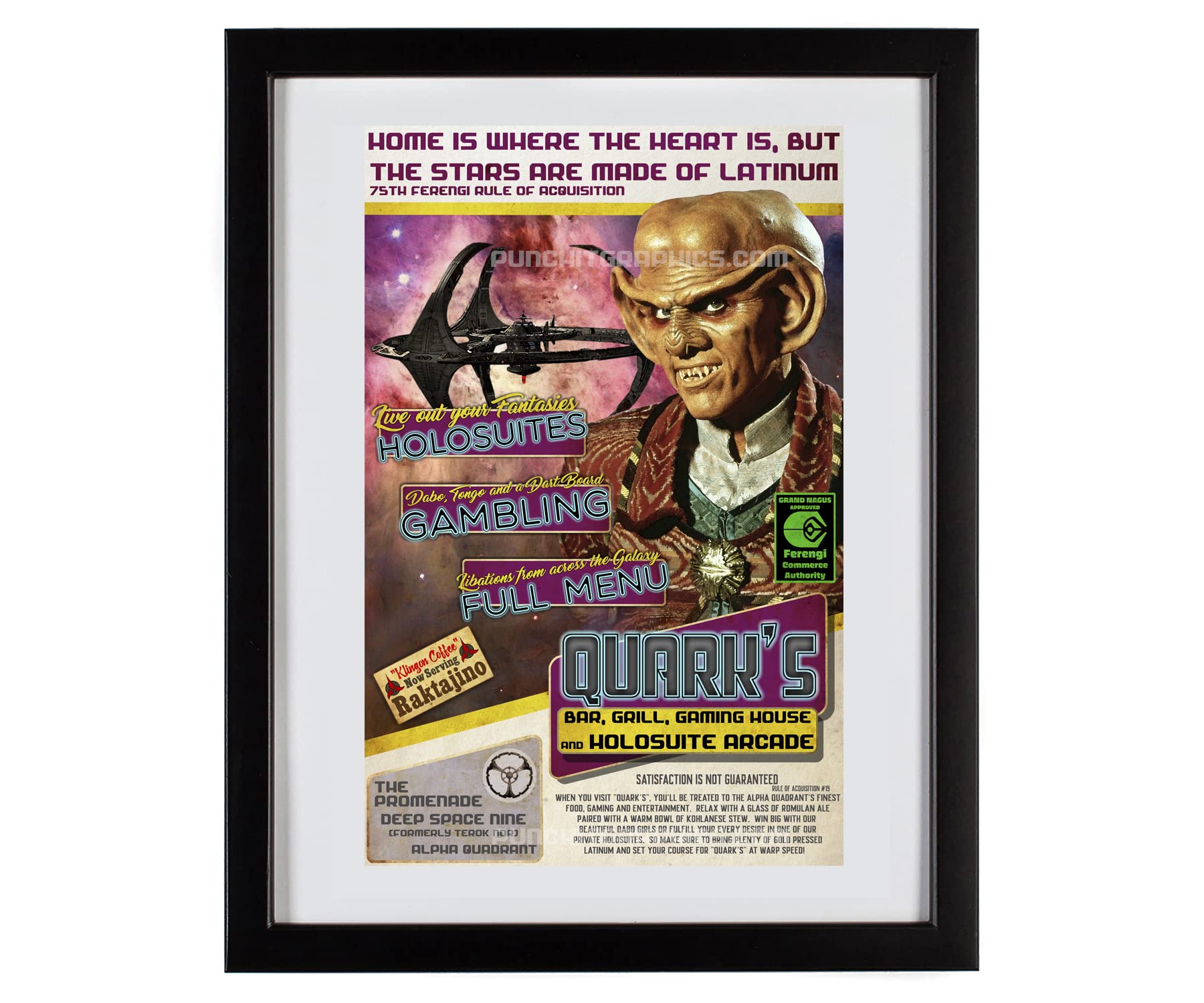 SPACE DESIGN SERIES 全10巻セット Amazon.com: Deep Space Nine Quark's Bar Vintage Original Art Print