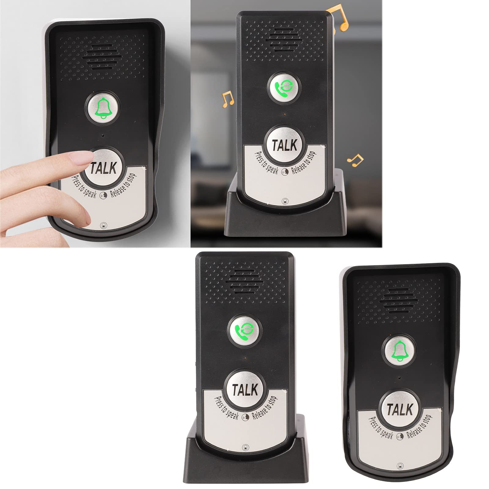 Wireless Intercom Doorbell, Long Distance 3 Gear Adjustable Sound Intercomunicador Voice Intercom Doorbell Doorbell Chime - Image 4