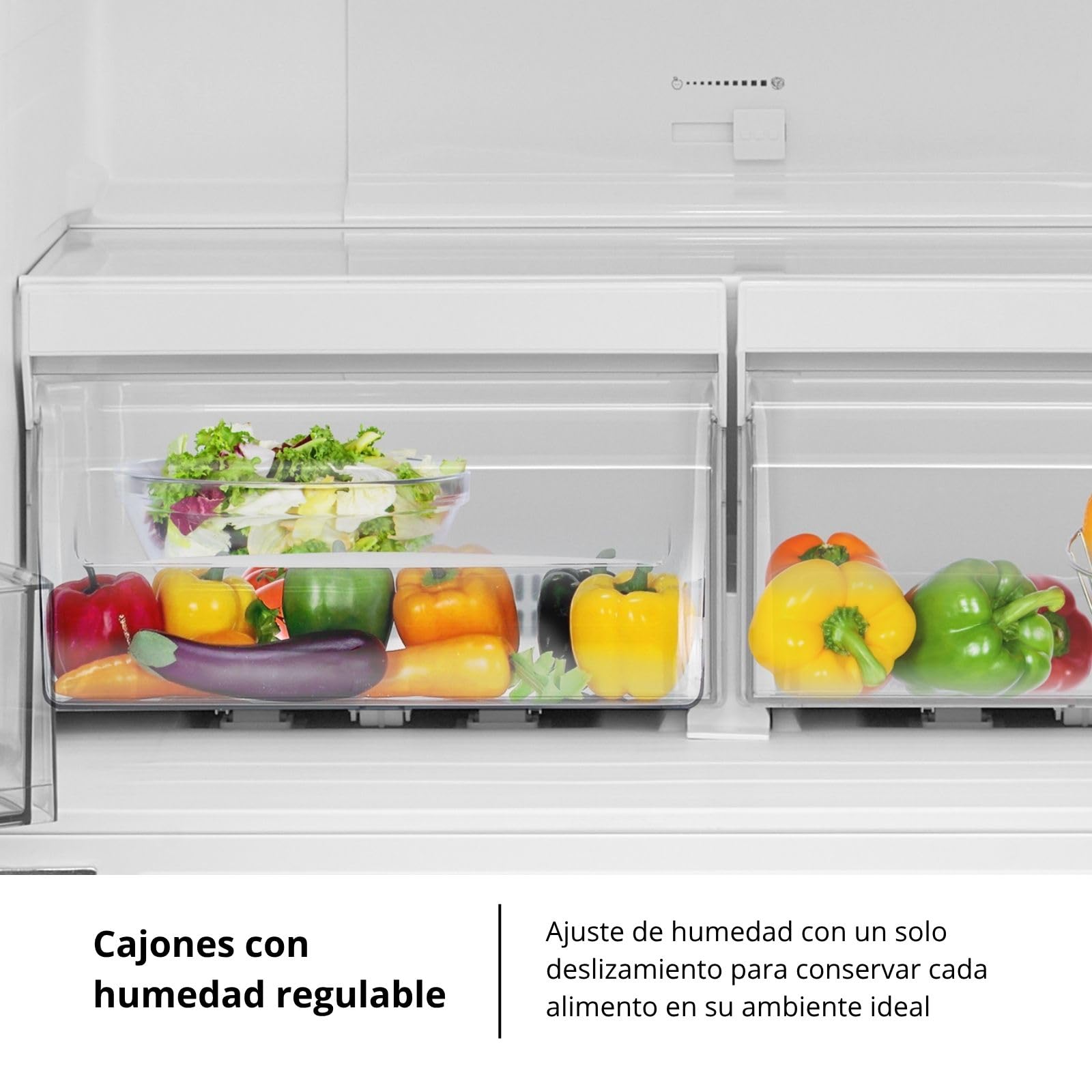 Corberó - Frigorífico French Door | CFFDM7535X | No Frost | Inverter | 522L | 170 cm | Display interior | 2 cajones Crisper | Luz Led | Inox