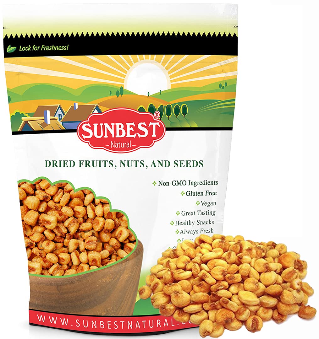 Sunbest Natural Jumbo Corn Nuts, Toasted, Salted, NonGMO, Gluten Free