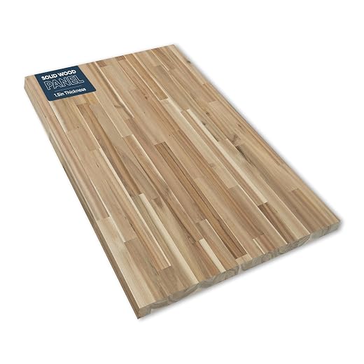 36''L x 25''W x 1.5''Th Acacia Solid Wood Butcher Block Countertop, Butcher Block Table Top for DIY Washer Dryer/Island/Kitchen Countertop (Unfinished)