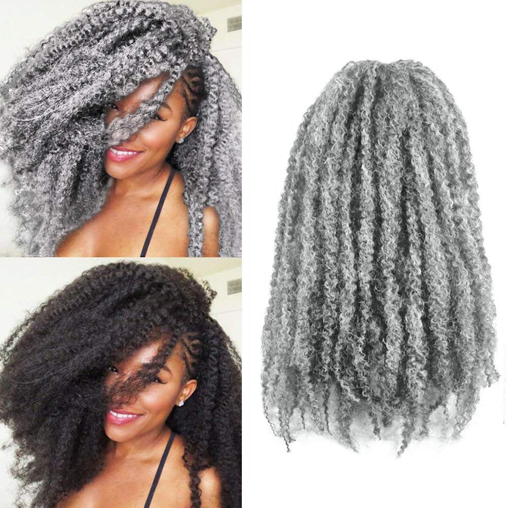 Amazon.com : Foxy Silver (Foxy Braid - Marley 18 Inch - 4 Packs