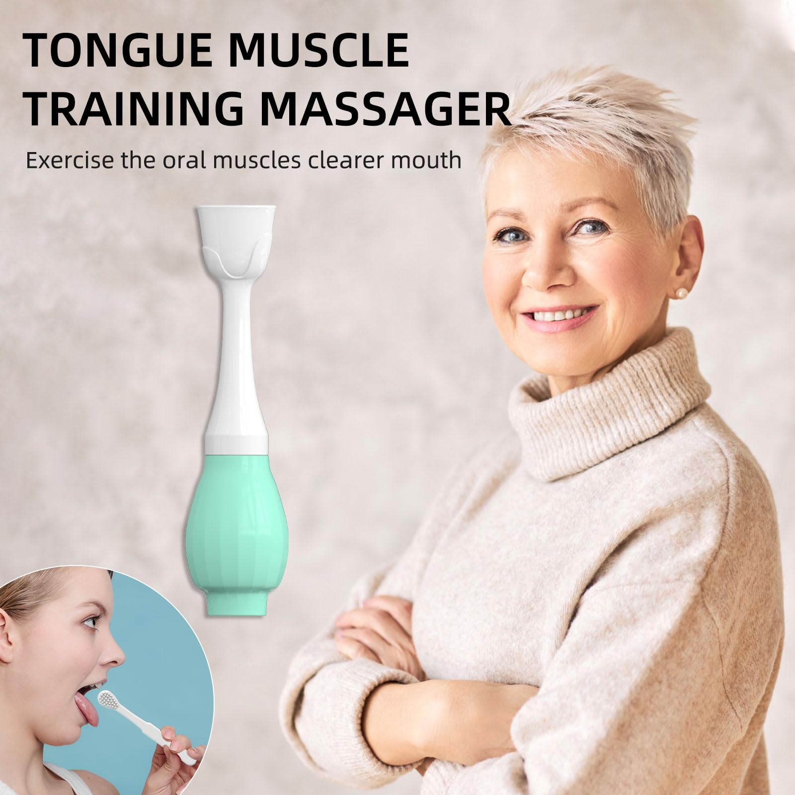 Tongue Recovery Exerciser, Tongue Recovery Trainer for Hemisphere Oral Muscle Training for Daily Life?oral stimulation for kids sensory