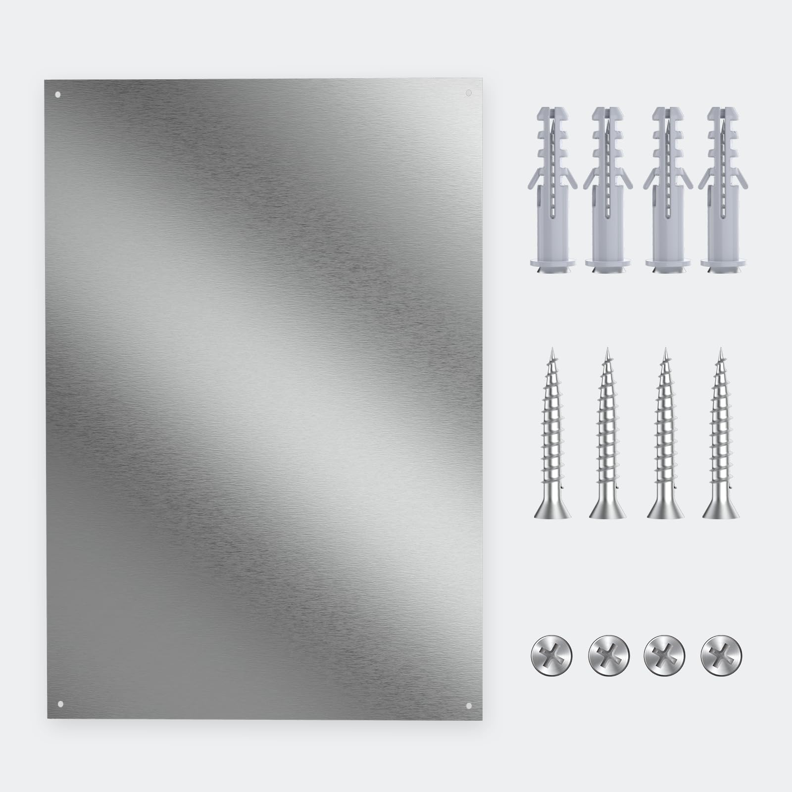 Ultra-Thin & Reversible Stainless Steel Stove Backsplash Panel, 24" x 30" Splatter Guard for Kitchen Wall & Range Hood | Easy Installation with Pre-Drilled Holes & Mounting Screws Included - 1
