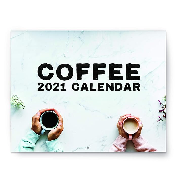 Buy Coffee Lovers Calendar 2021 Wall Calendar Large 11" x 17" Open Beautiful Photos of