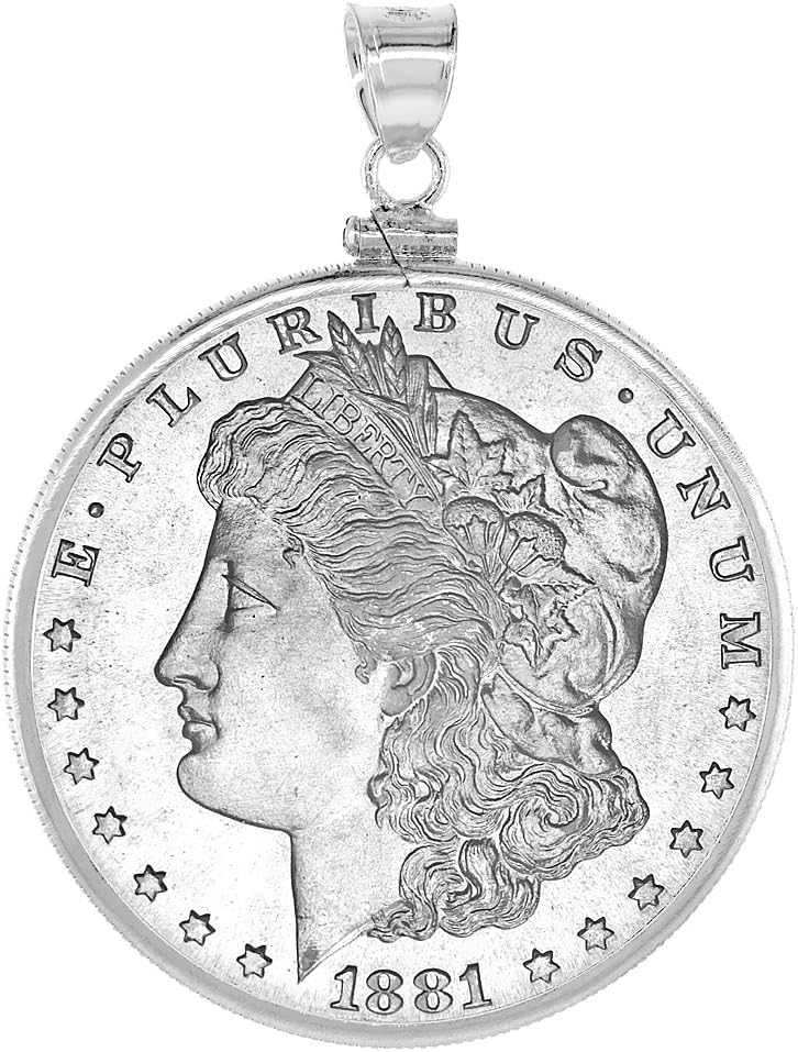 Sterling Silver & Gold Filled Dollar Bezel 38 mm Screw Top Coin Edge Mexican Olympic One Dollar Coin NOT Included