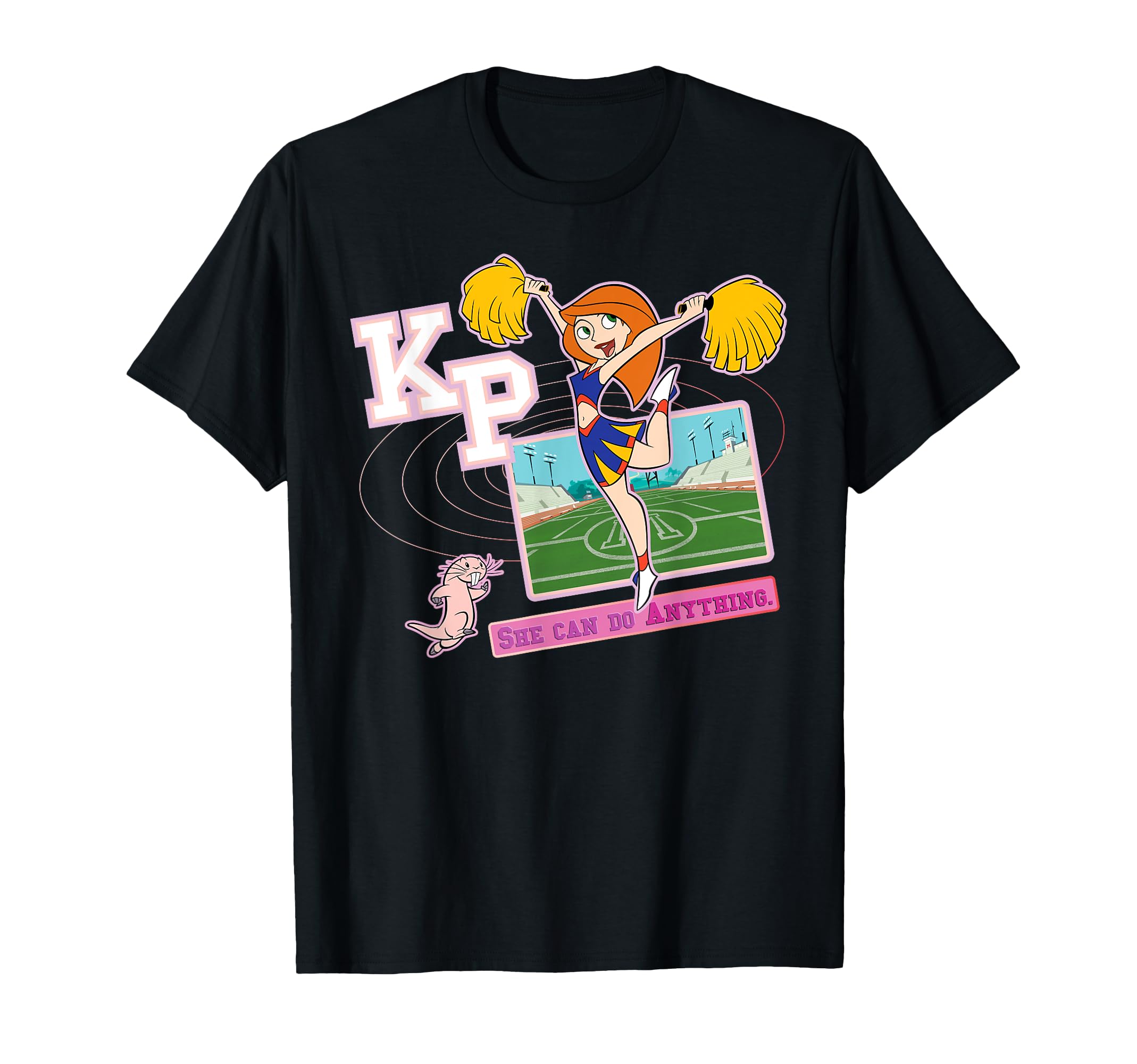 Kim Possible - Cheerleader Rufus She Can Do Anything T-Shirt